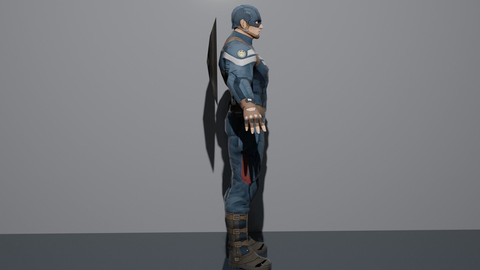 Captain America 3D model_2