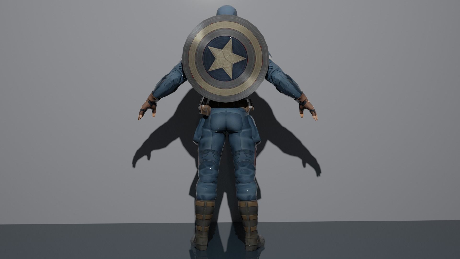Captain America 3D model_4