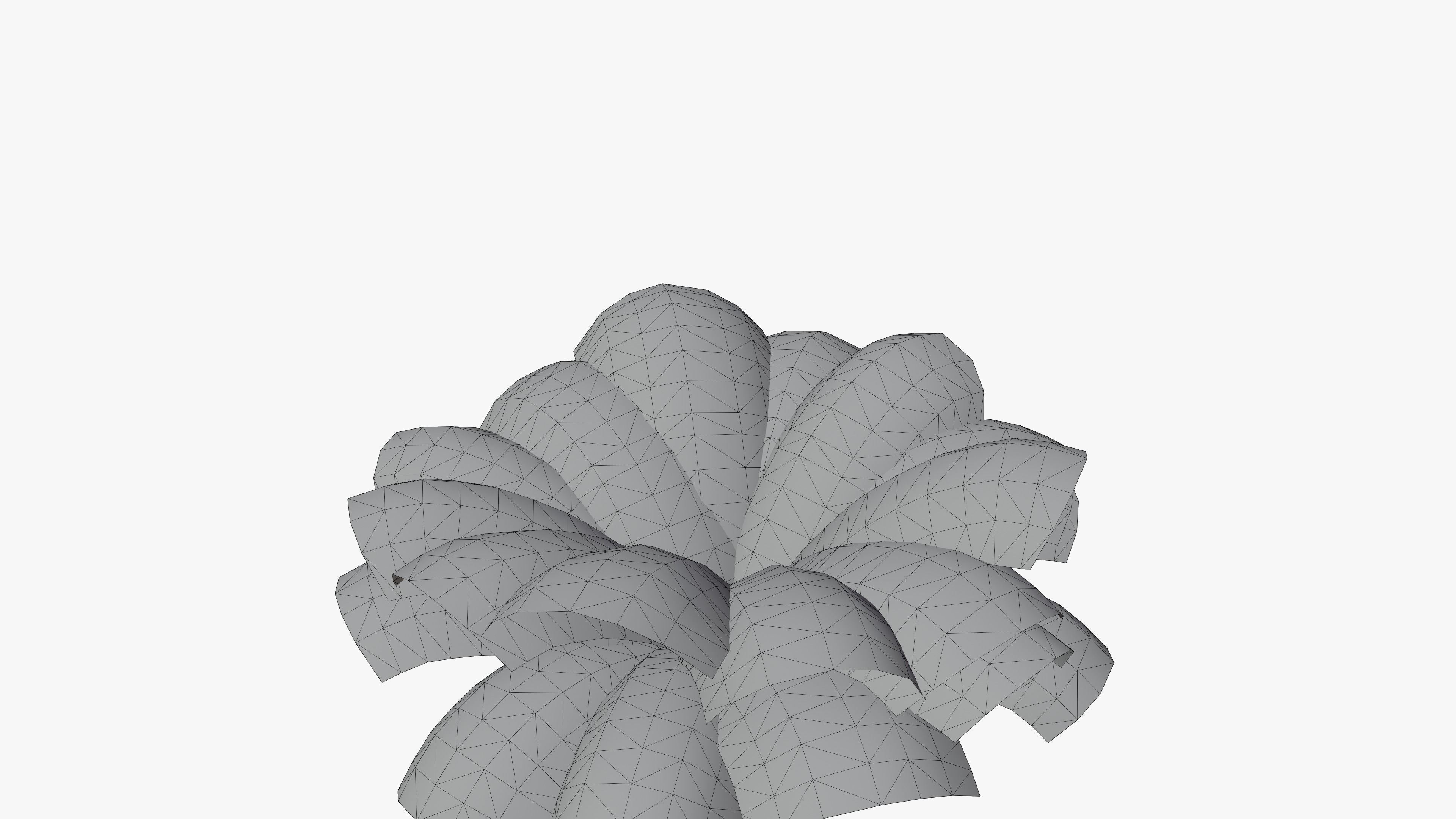 Fern Bush v1 Low-poly 3D model_6