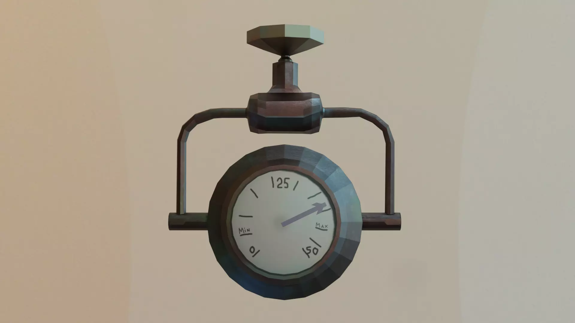 Pressure Gauge Free 3D model Free low-poly 3D model_0