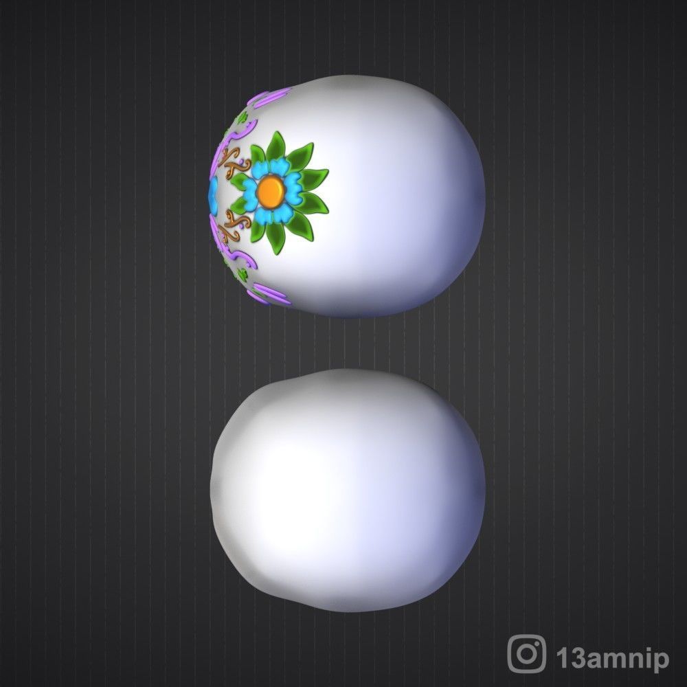 Mexican skull Calavera 3D print model_12