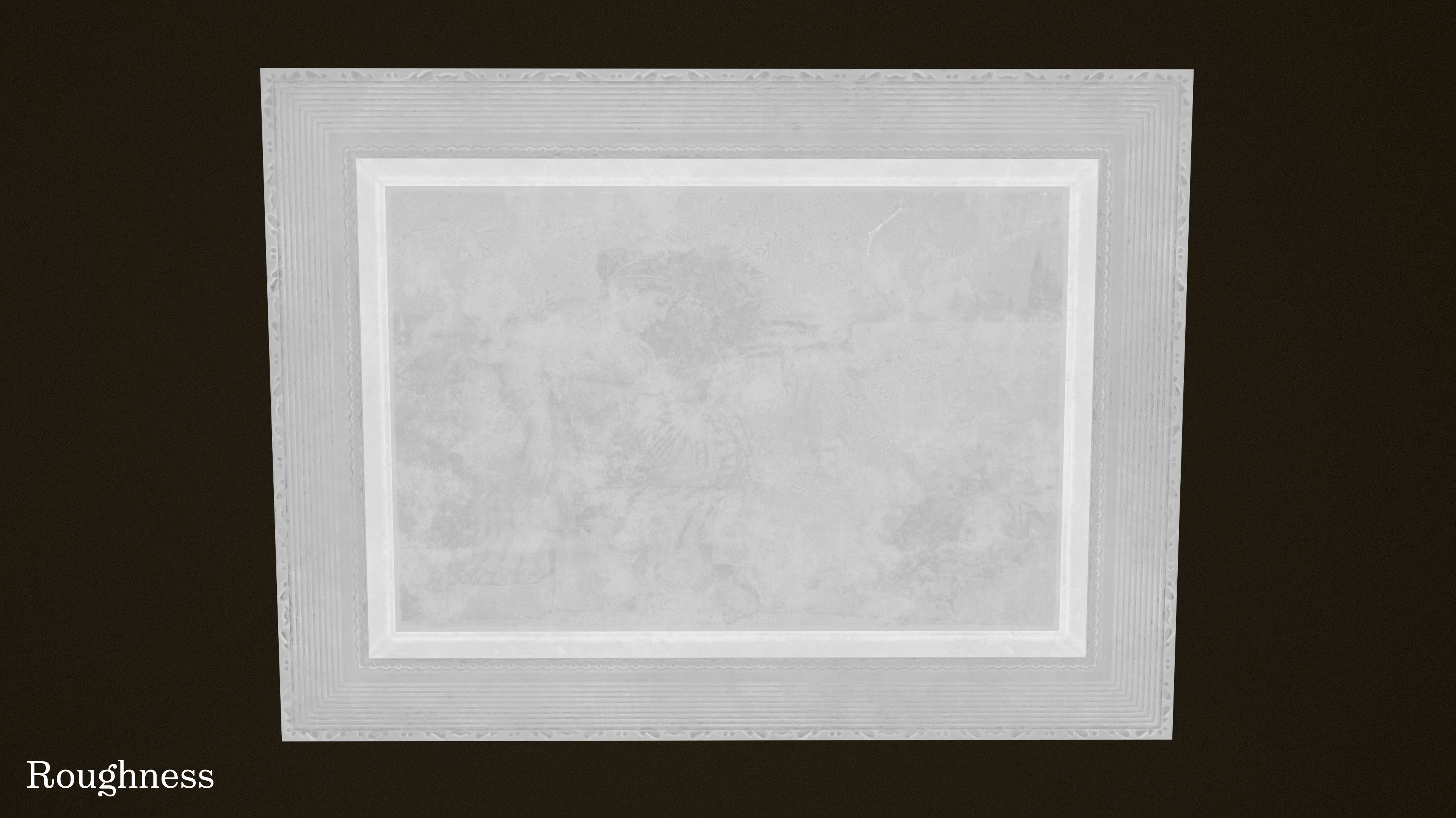 Victorian Framed Painting Low-poly 3D model_21