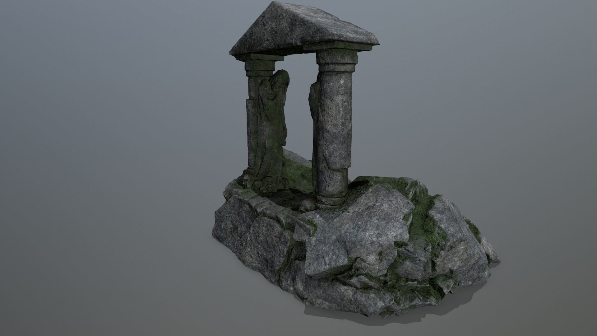 Souls Gate Low-poly 3D model_5