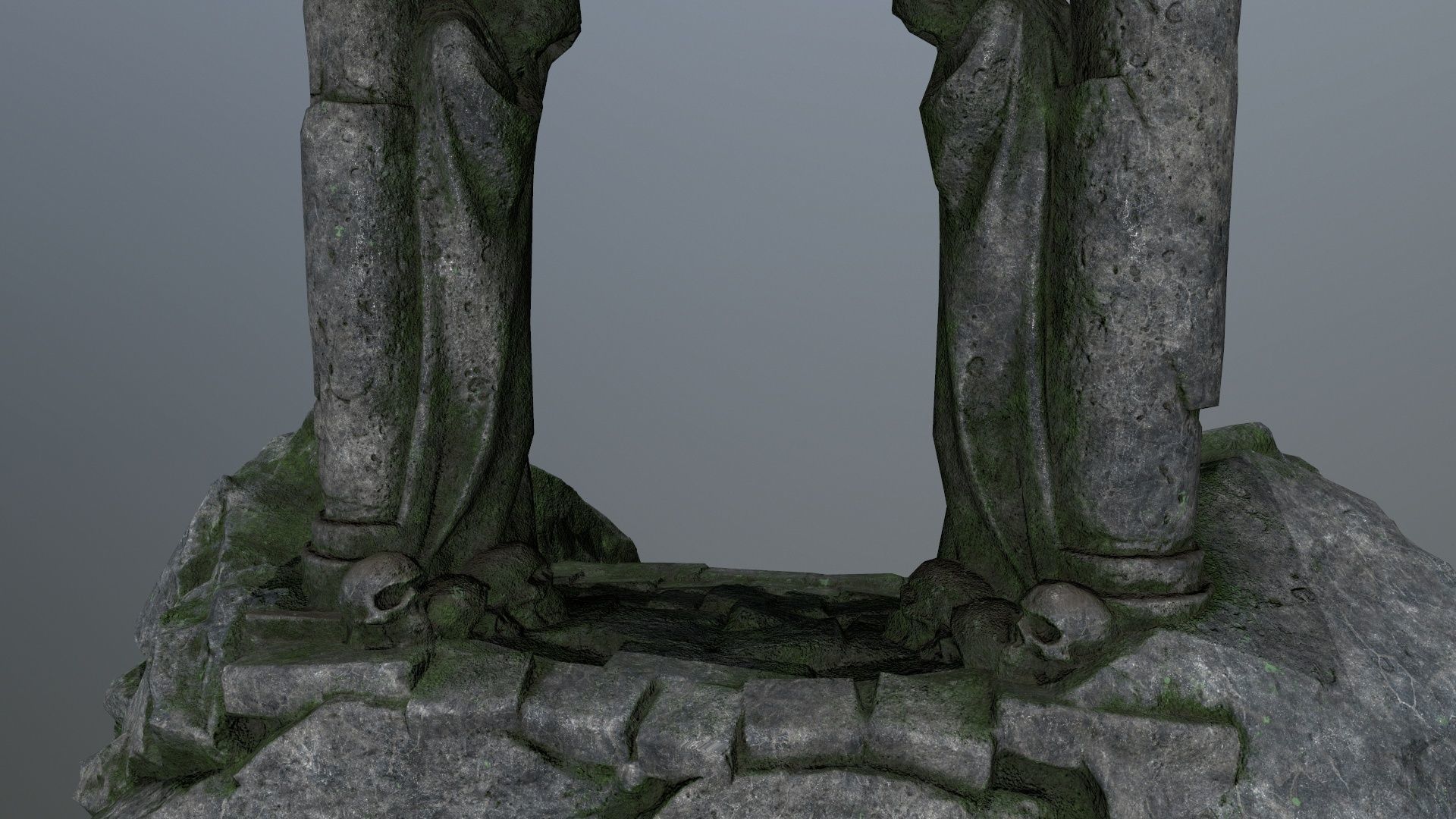 Souls Gate Low-poly 3D model_16