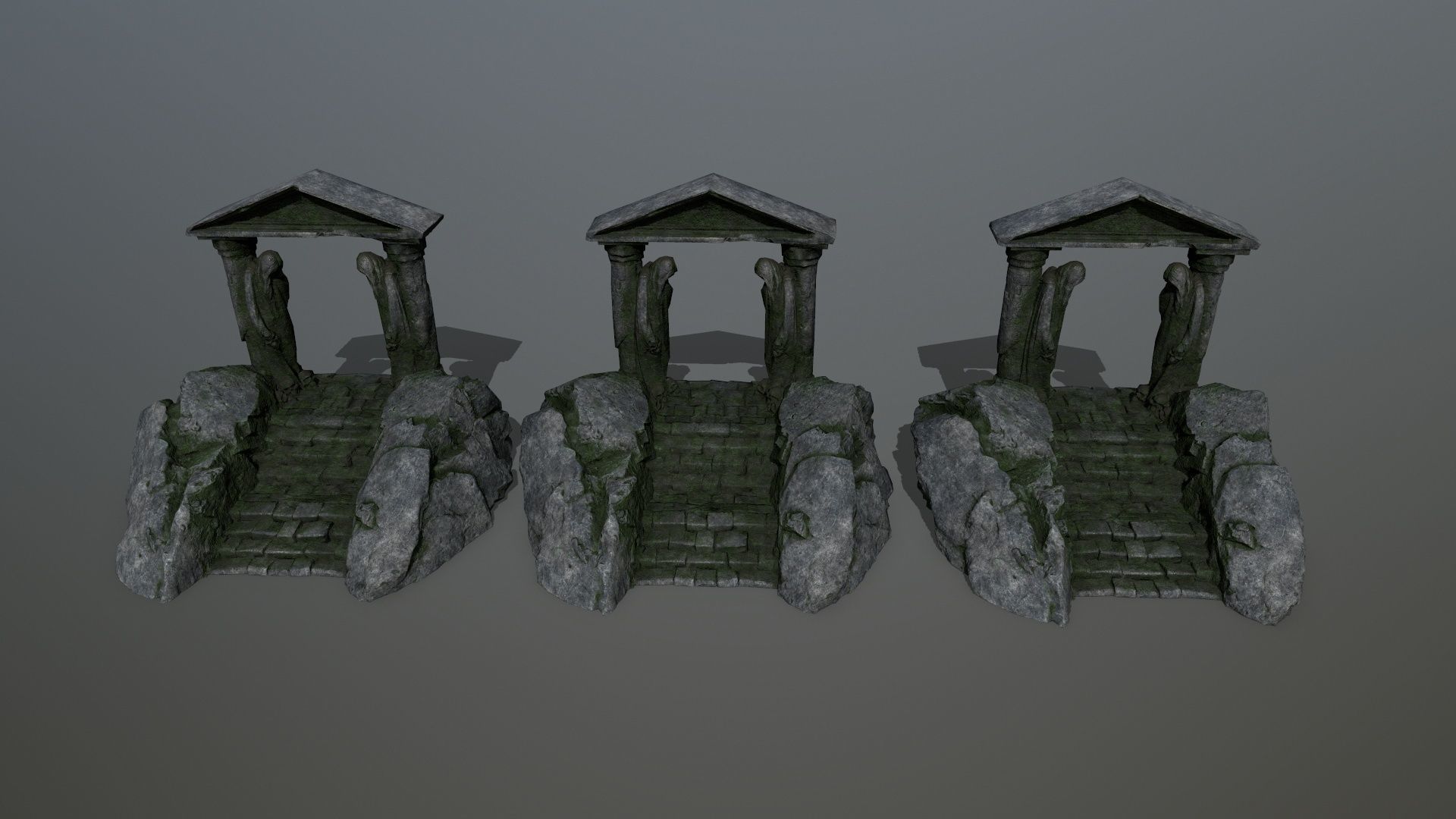 Souls Gate Low-poly 3D model_20