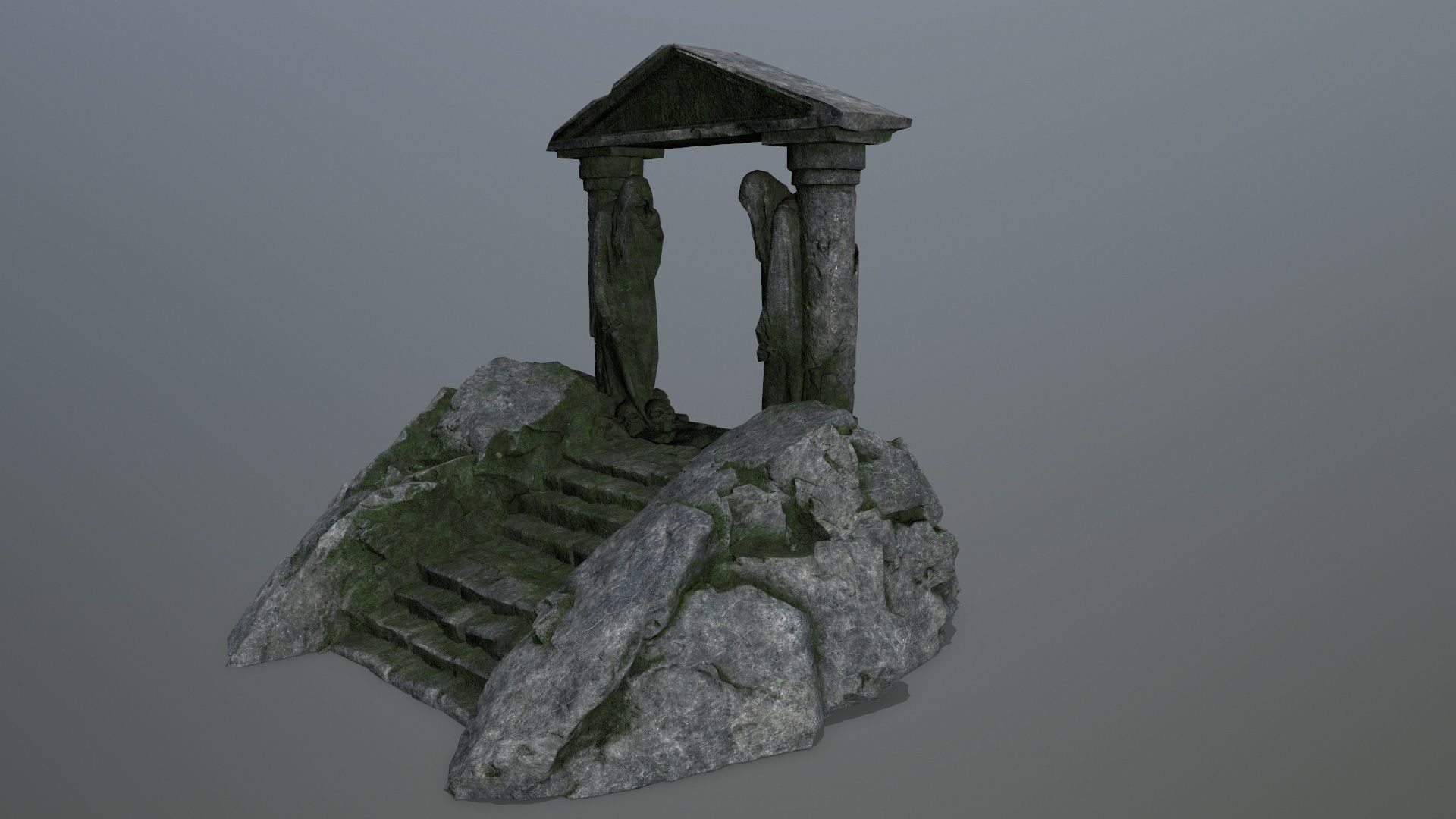 Souls Gate Low-poly 3D model_10