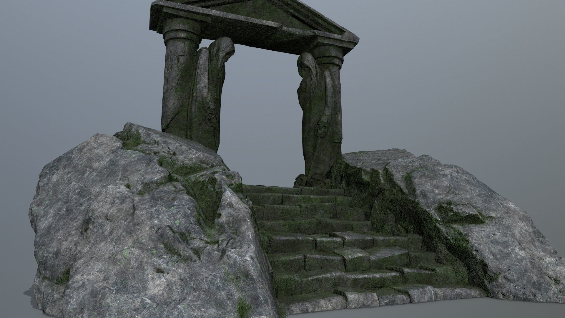 Souls Gate Low-poly 3D model_18