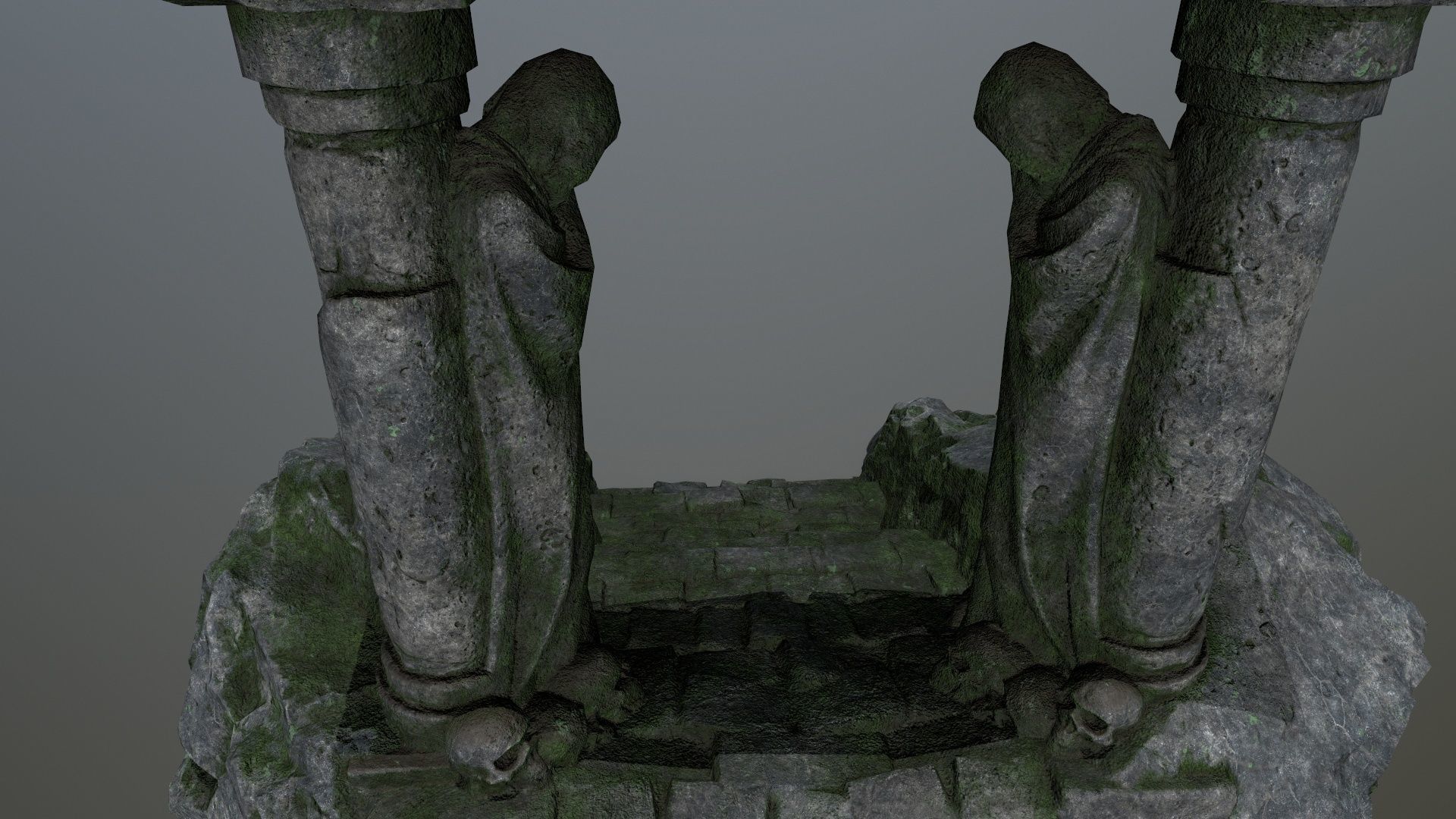 Souls Gate Low-poly 3D model_15