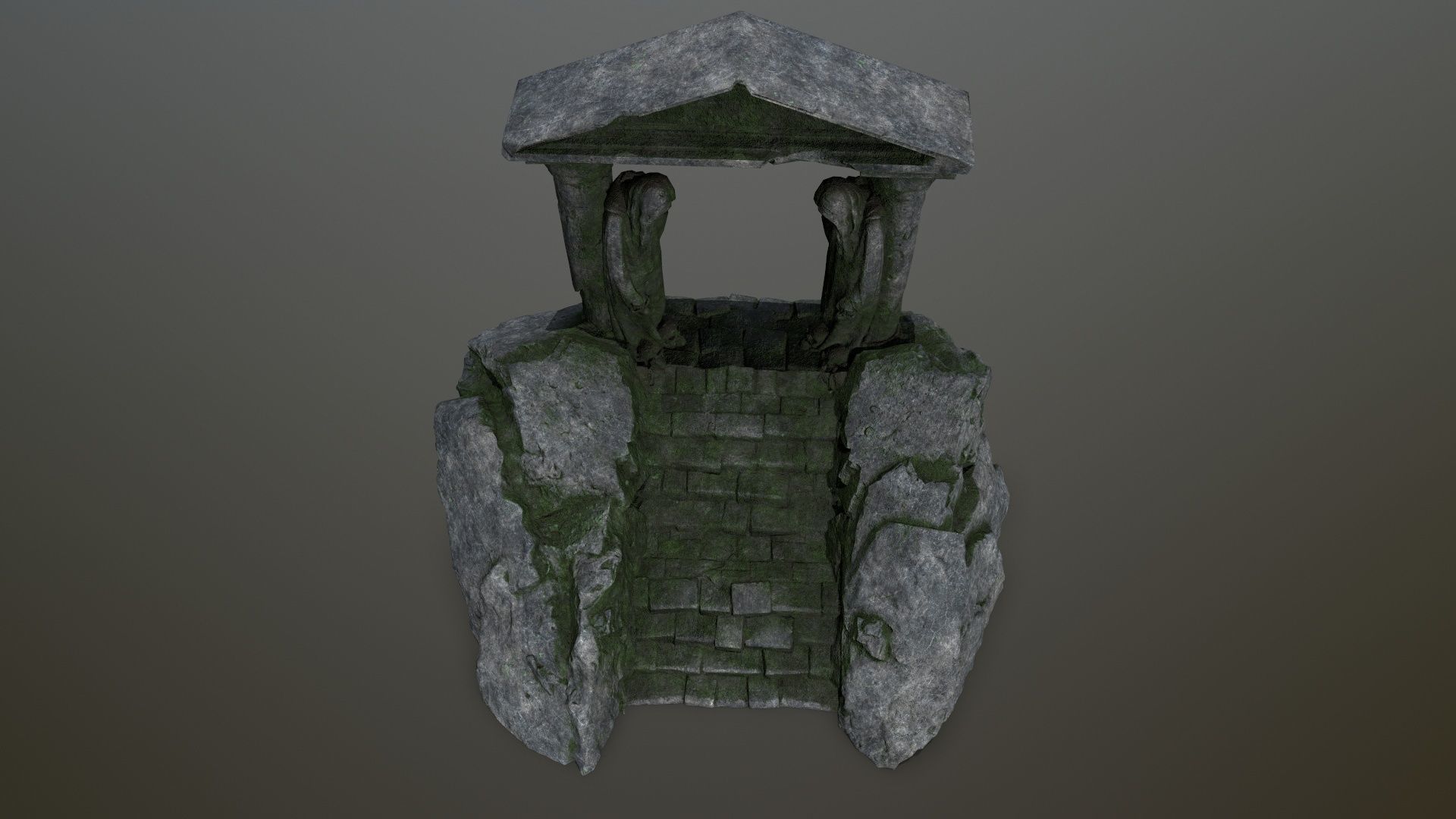 Souls Gate Low-poly 3D model_11