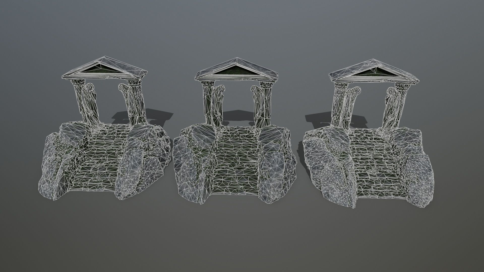 Souls Gate Low-poly 3D model_21