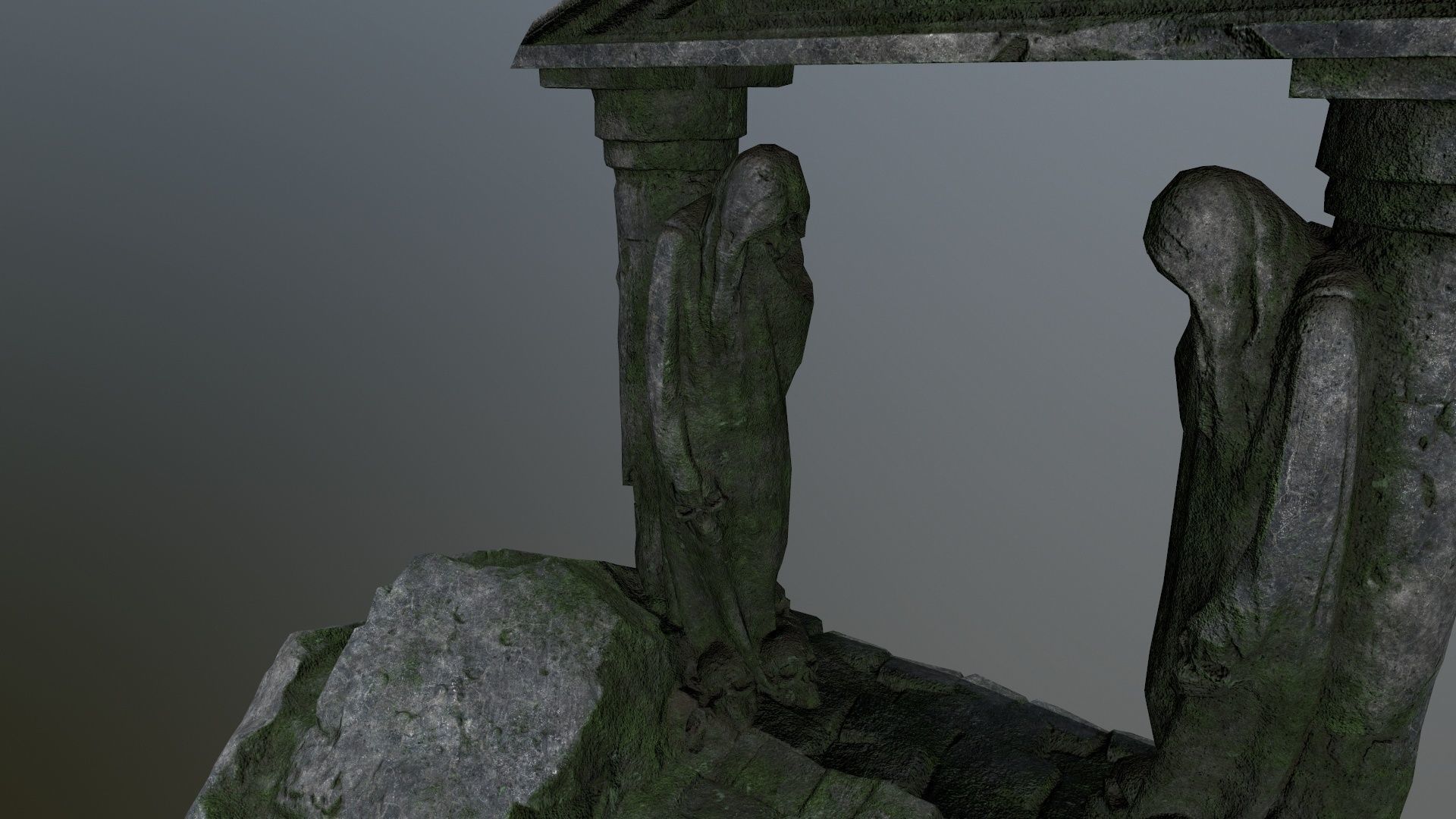 Souls Gate Low-poly 3D model_13