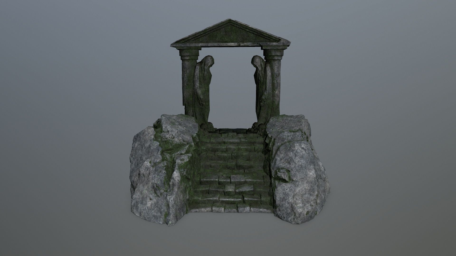 Souls Gate Low-poly 3D model_2