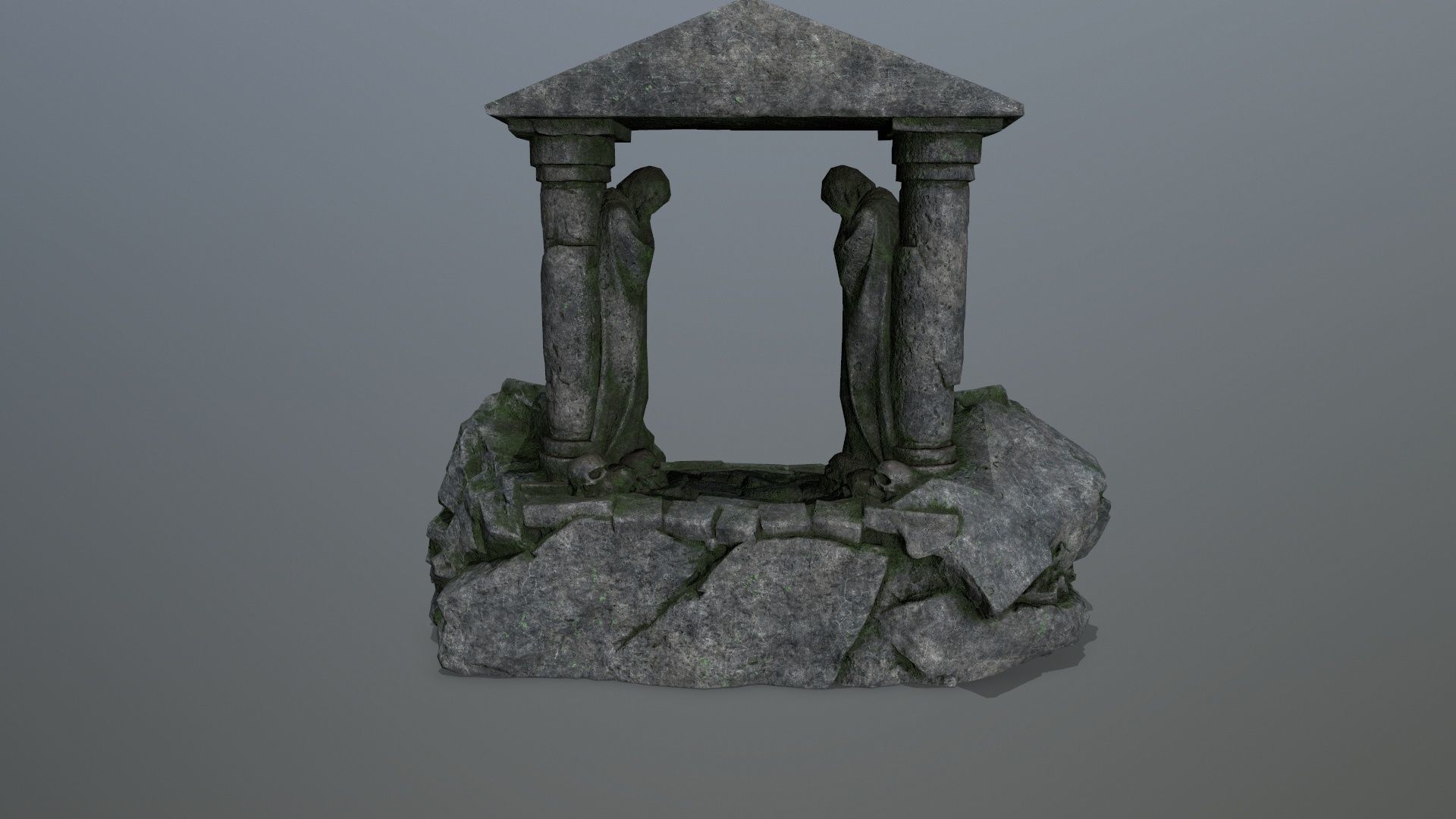 Souls Gate Low-poly 3D model_6