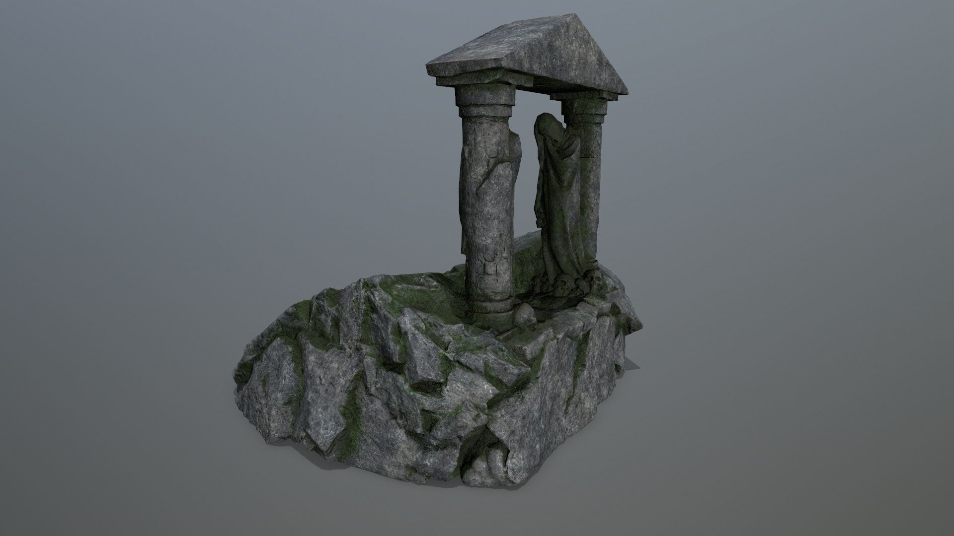 Souls Gate Low-poly 3D model_8