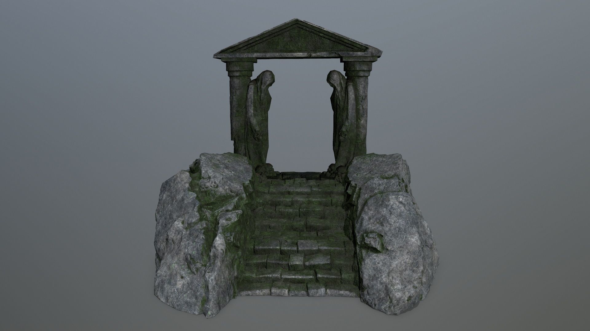 Souls Gate Low-poly 3D model_1