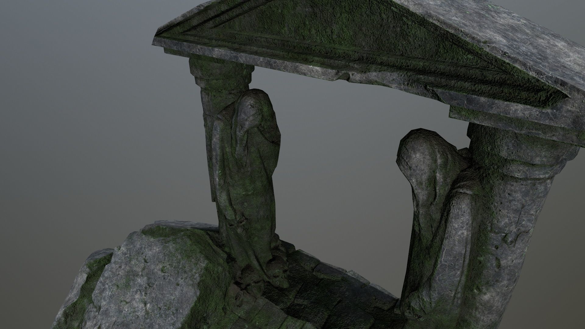 Souls Gate Low-poly 3D model_14