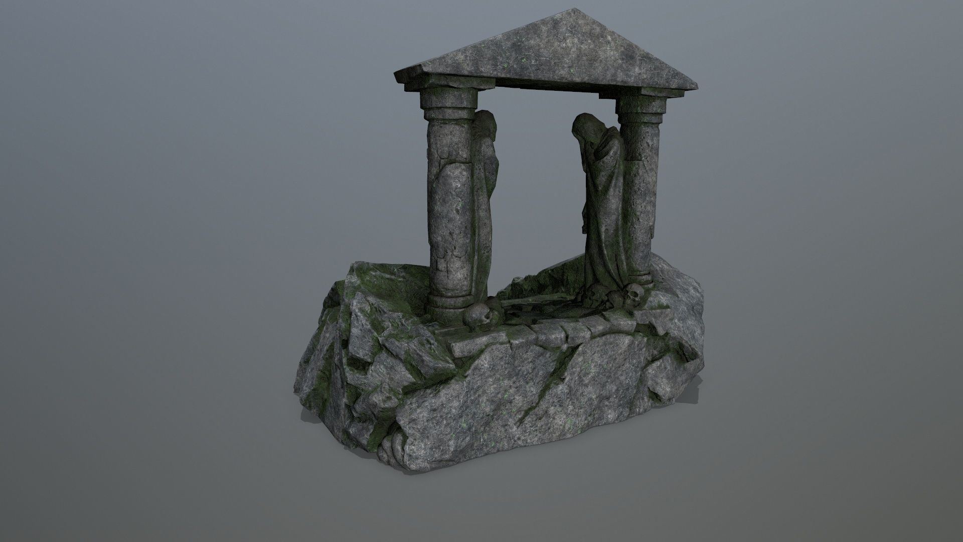 Souls Gate Low-poly 3D model_7