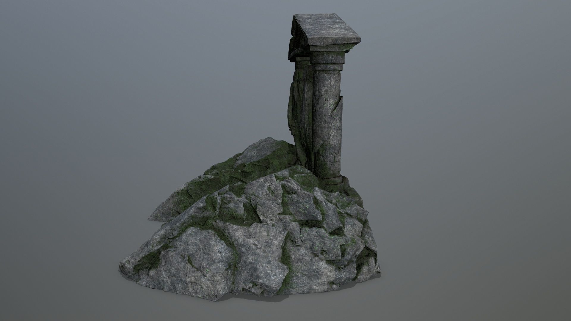 Souls Gate Low-poly 3D model_9