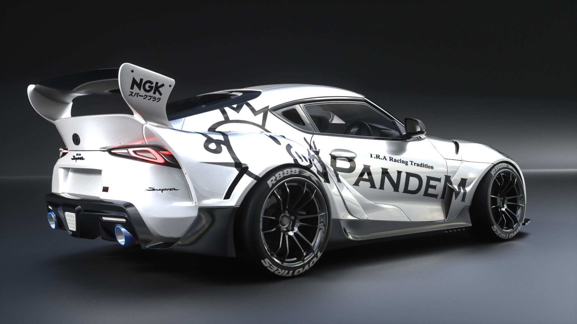 TOYOTA SUPRA A90 3D model_3