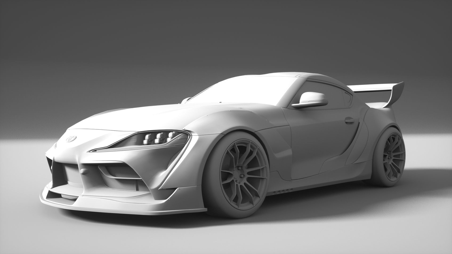 TOYOTA SUPRA A90 3D model_4