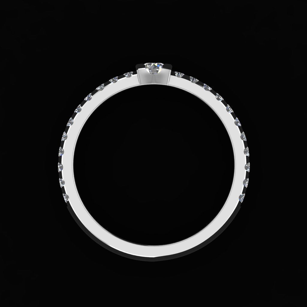 womens ring 3D print model_3