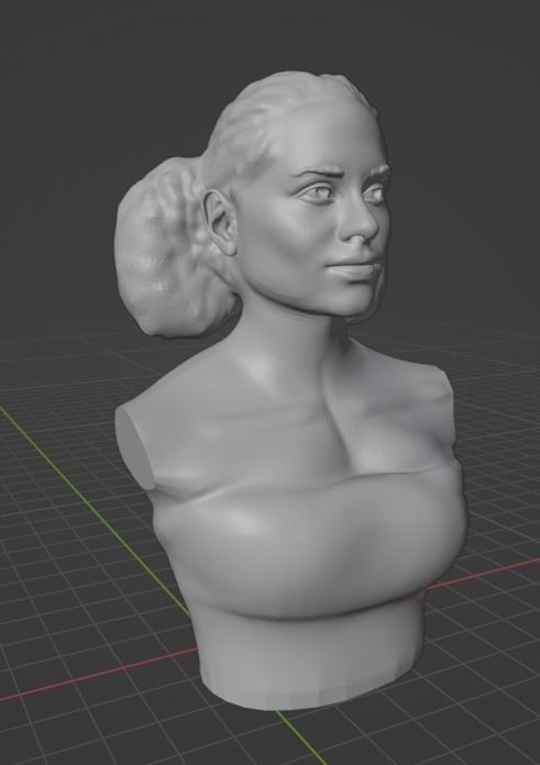 Alicia Keys 3D print model_9