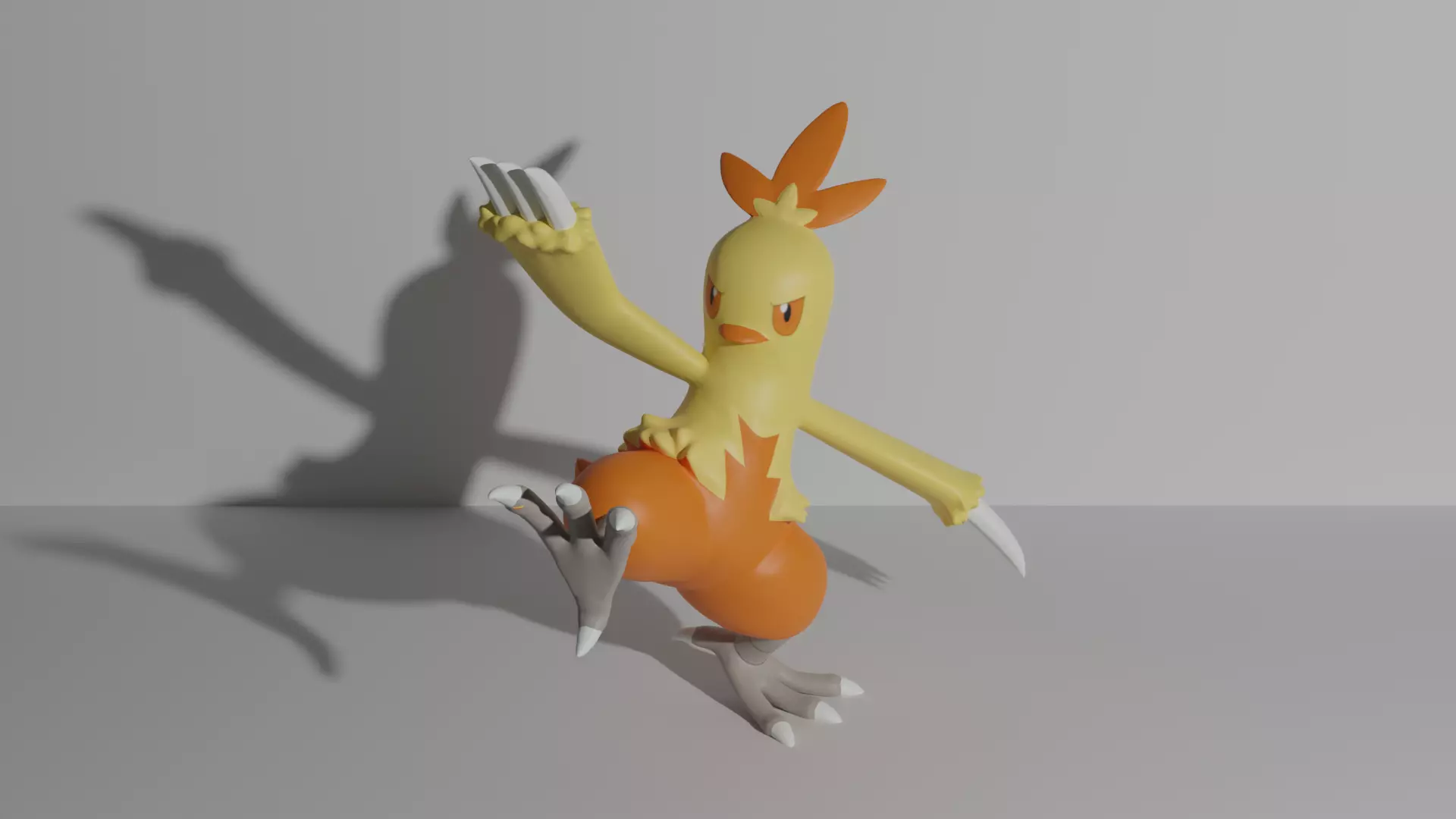 Combusken pokemon 3D print model 3D print model