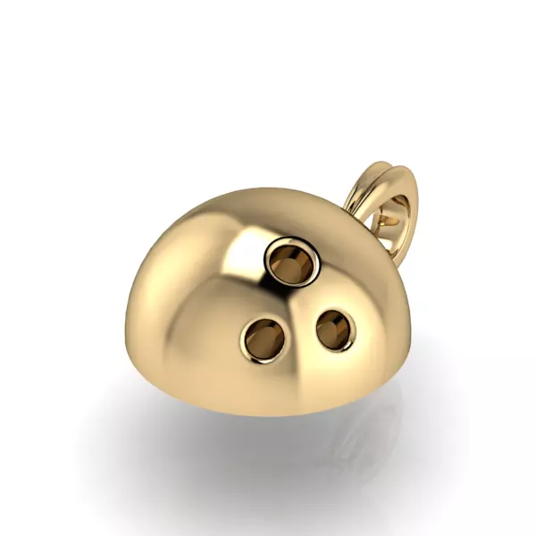 Bowling Ball Pendant 3D print model