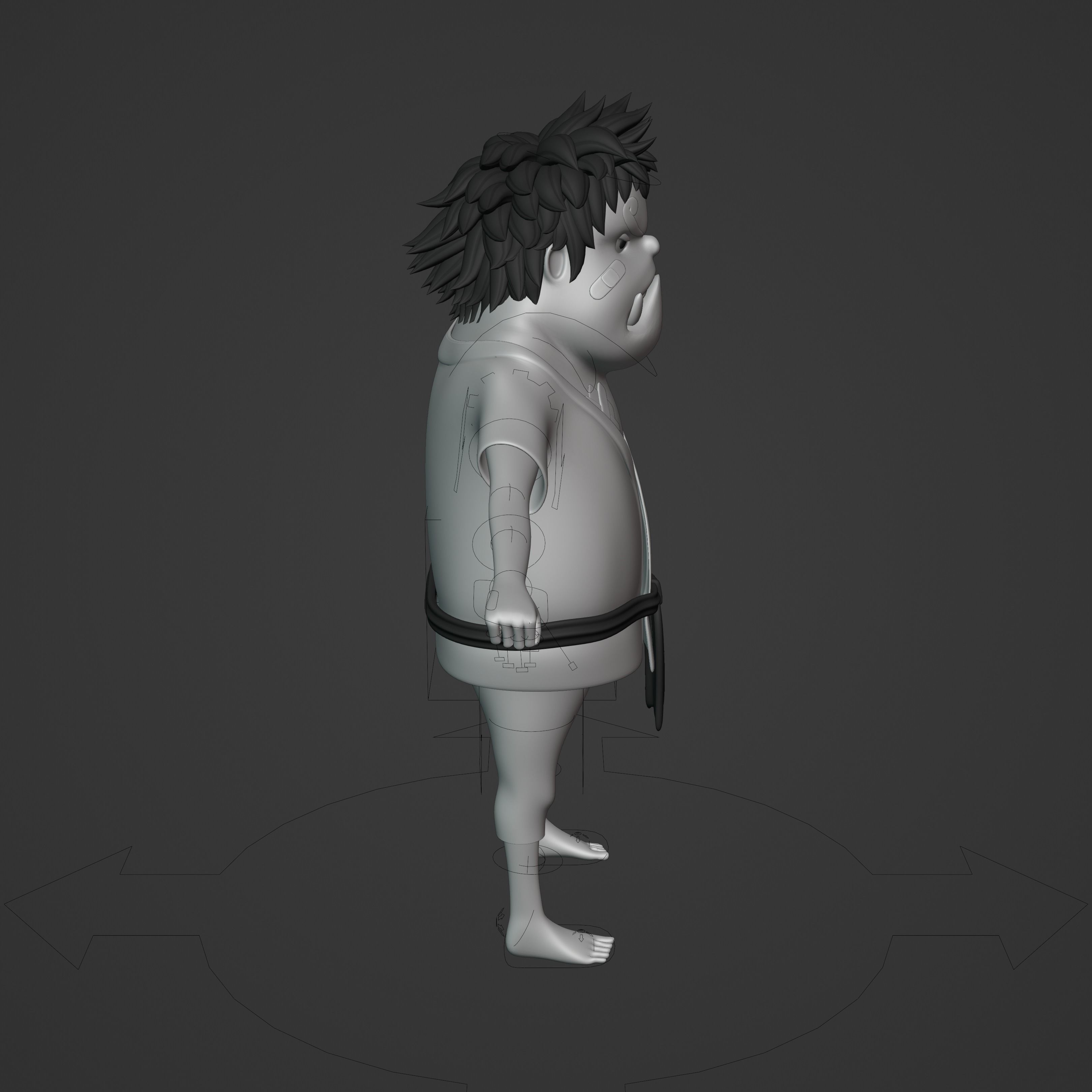 JIMBEI KID VERSION ONE PIECE Low-poly 3D model_55