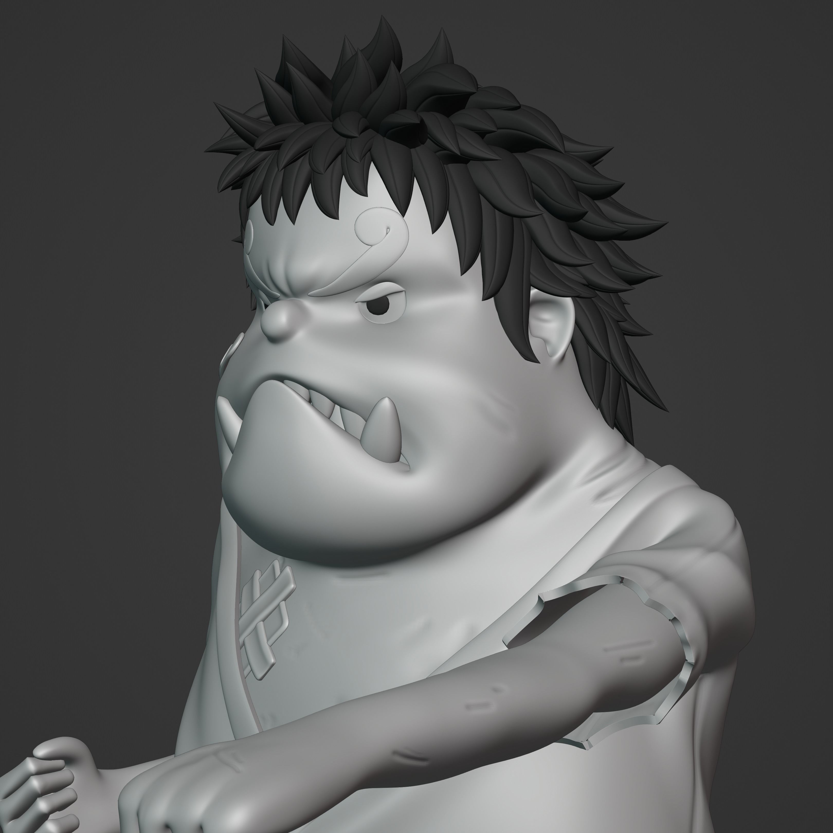 JIMBEI KID VERSION ONE PIECE Low-poly 3D model_13