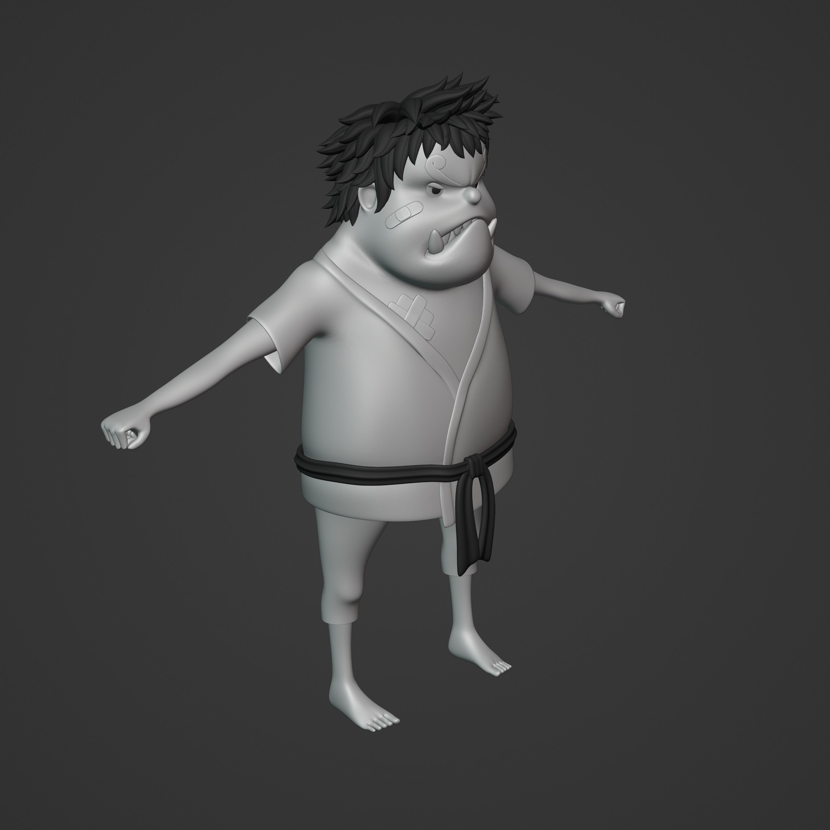 JIMBEI KID VERSION ONE PIECE Low-poly 3D model_32