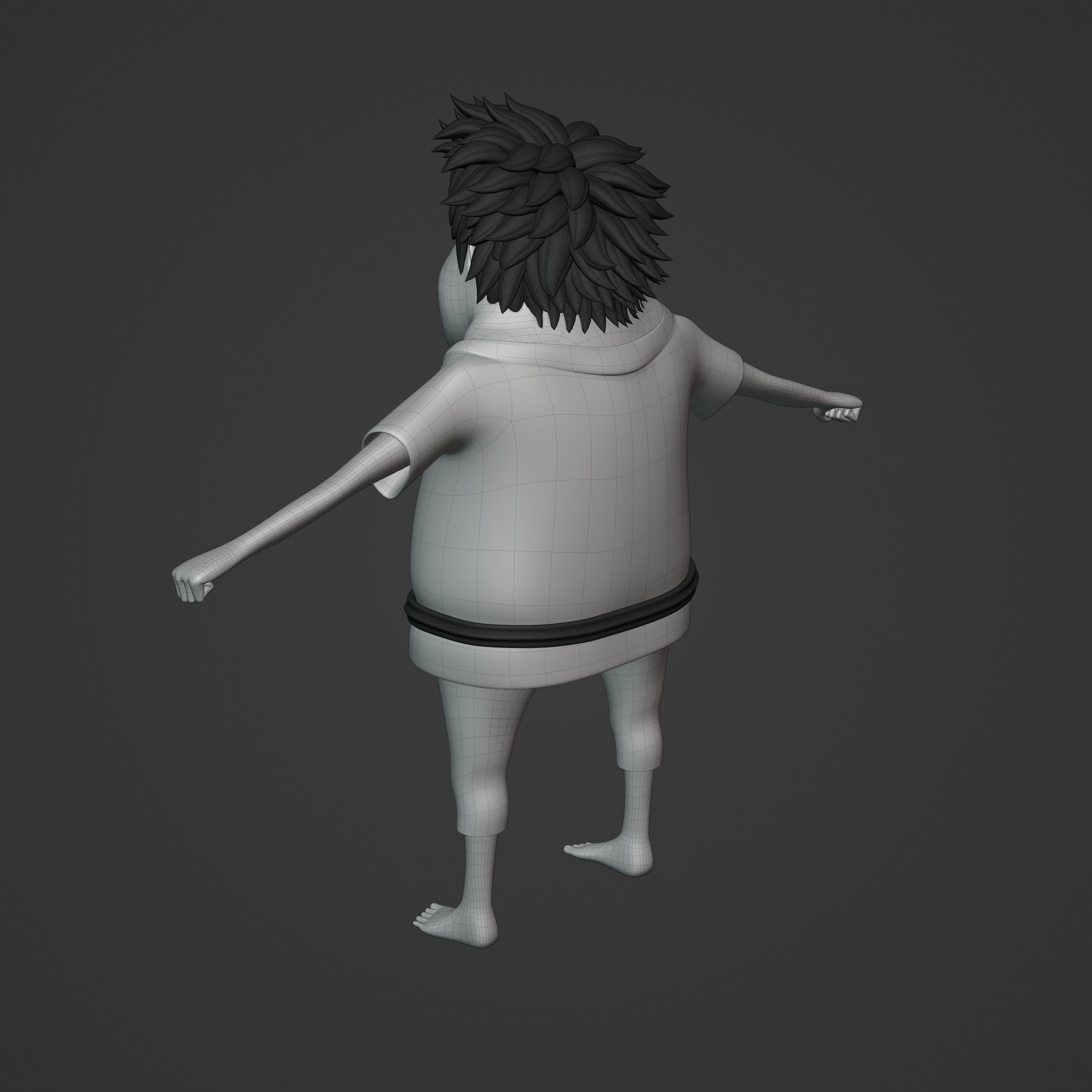 JIMBEI KID VERSION ONE PIECE Low-poly 3D model_36