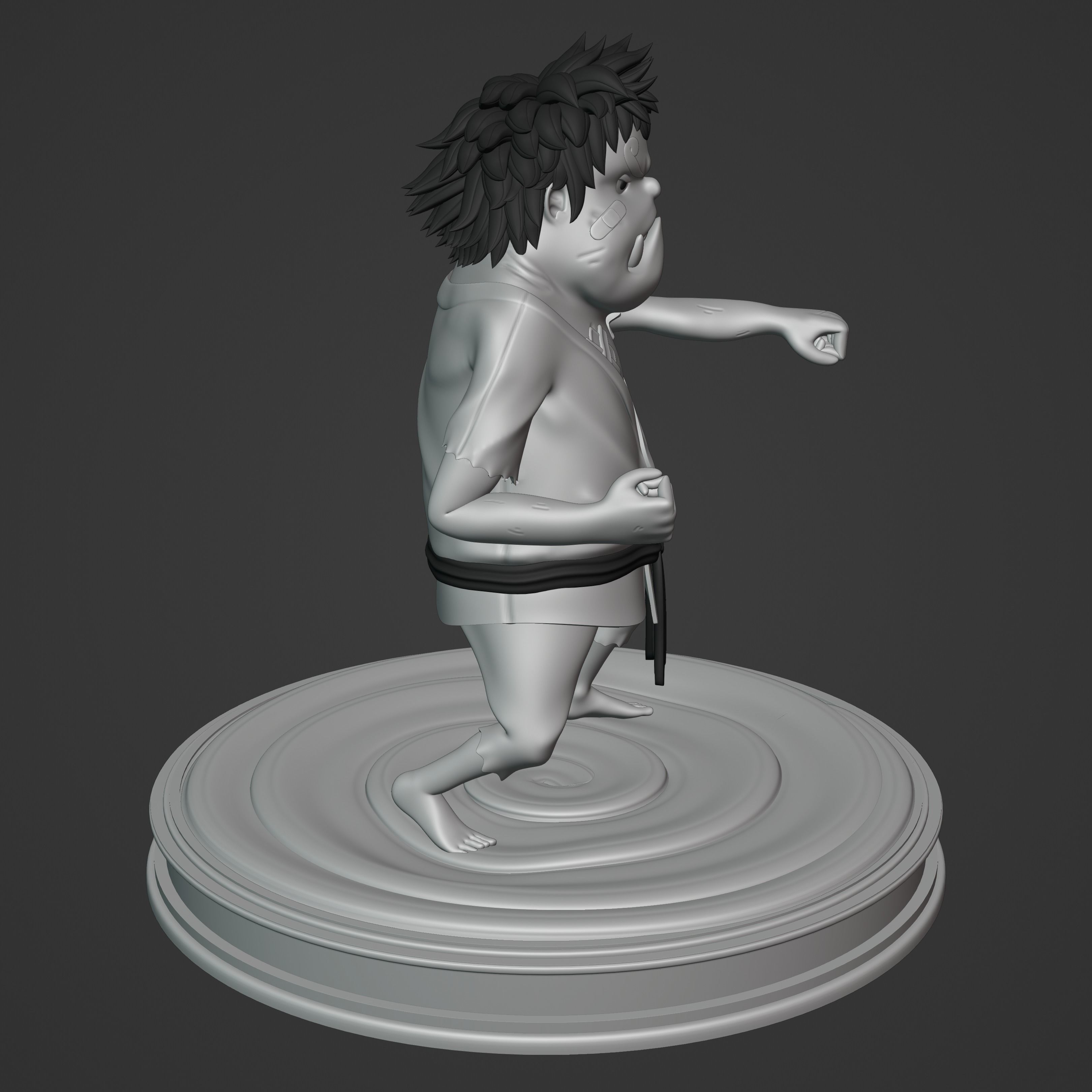 JIMBEI KID VERSION ONE PIECE Low-poly 3D model_7