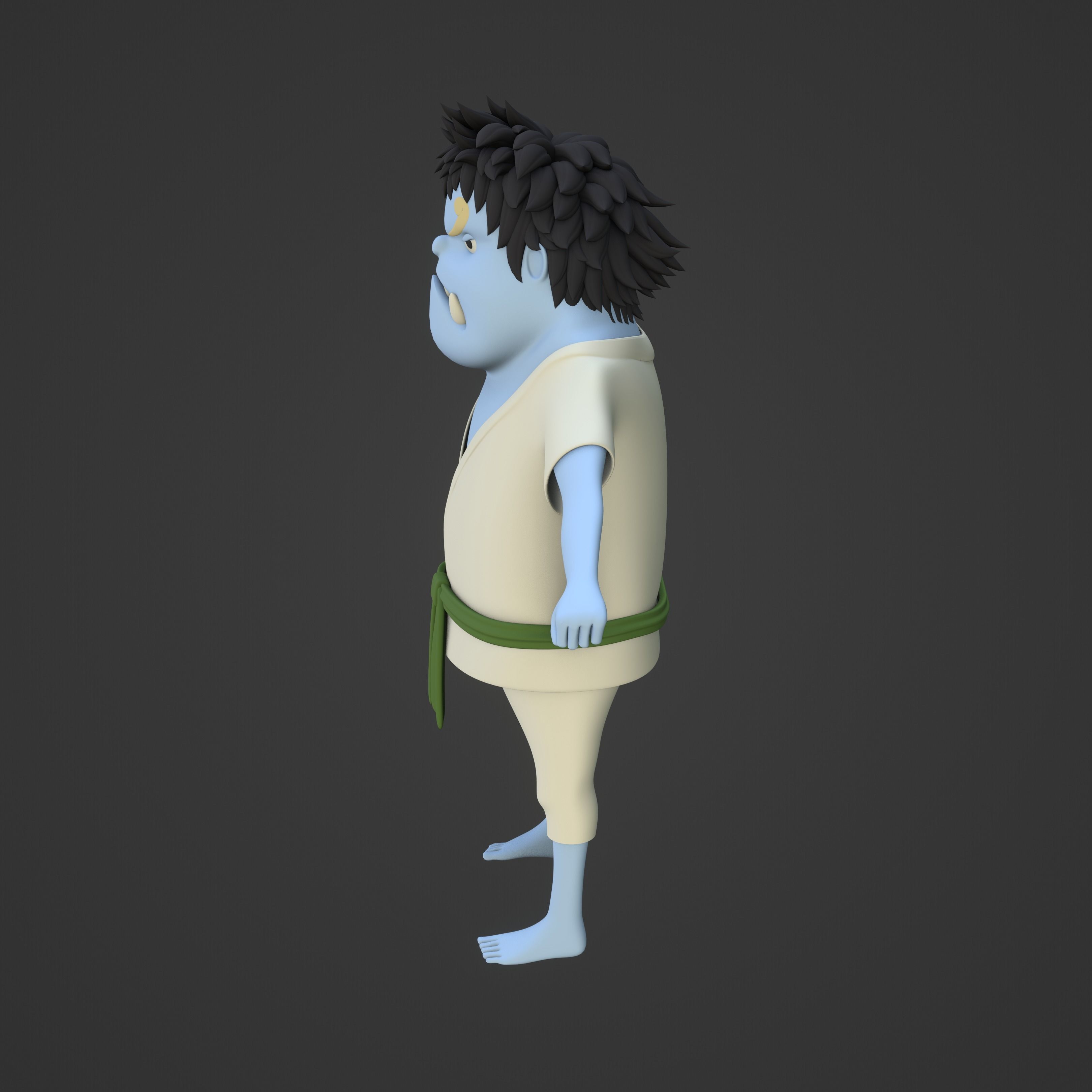 JIMBEI KID VERSION ONE PIECE Low-poly 3D model_43
