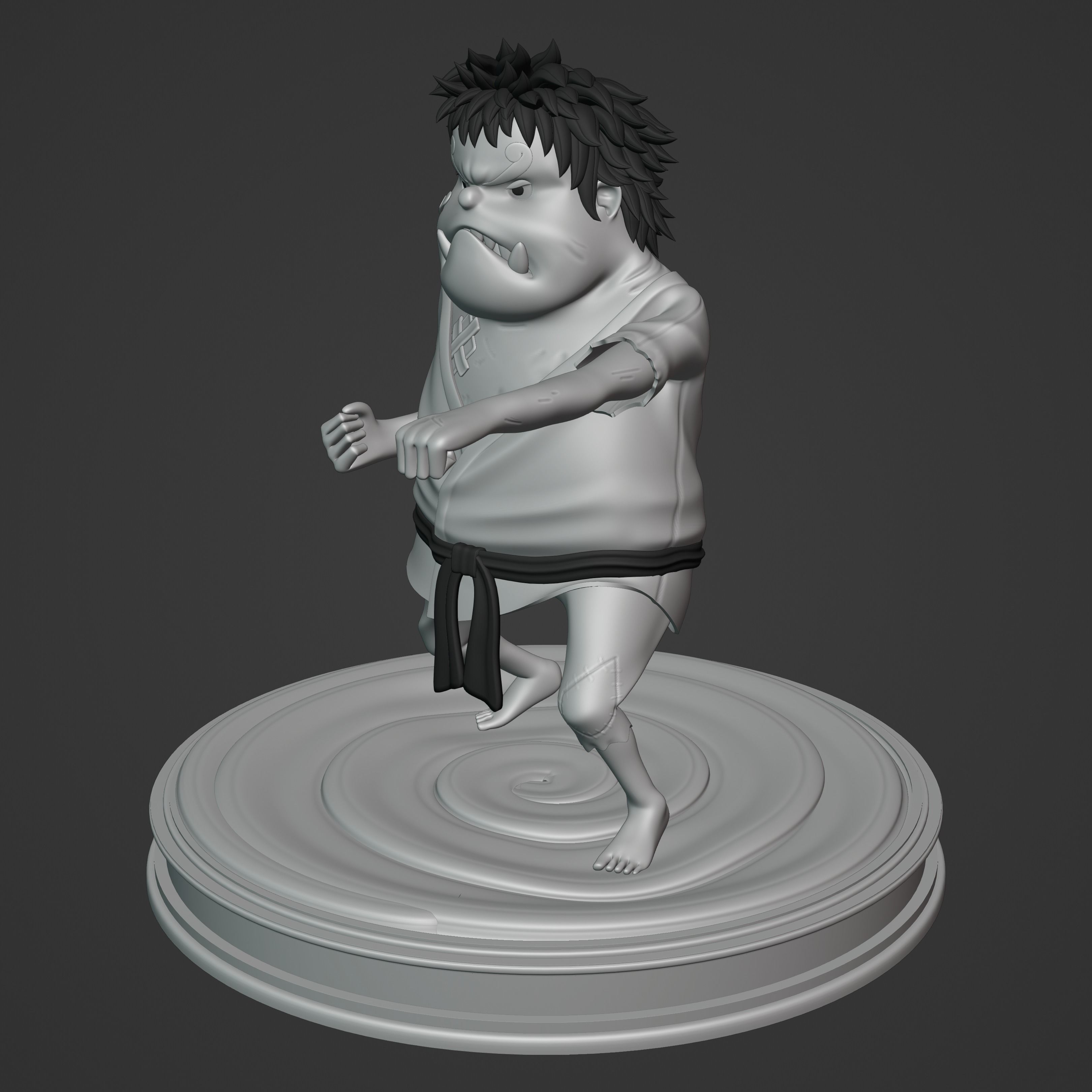 JIMBEI KID VERSION ONE PIECE Low-poly 3D model_2