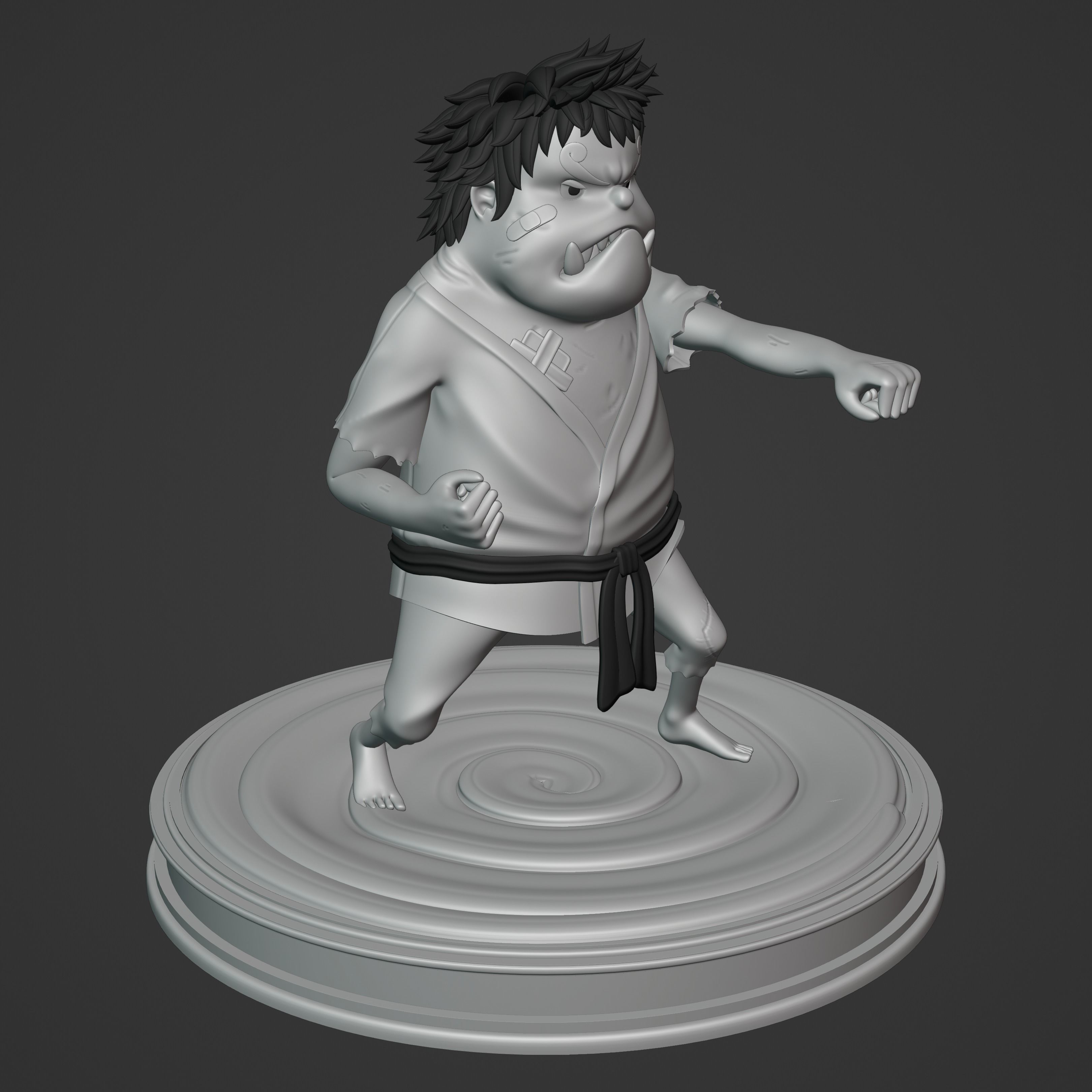 JIMBEI KID VERSION ONE PIECE Low-poly 3D model_8