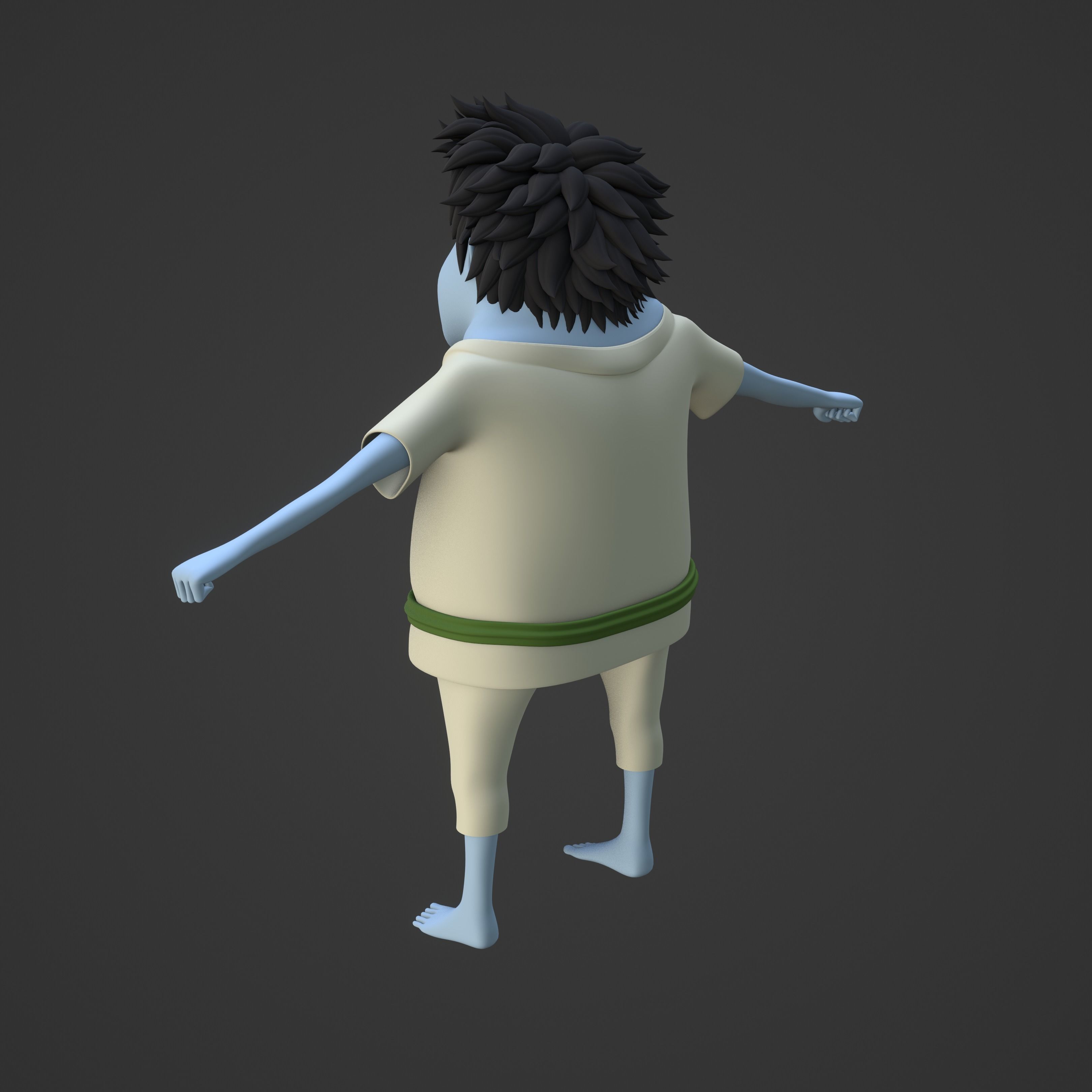 JIMBEI KID VERSION ONE PIECE Low-poly 3D model_44