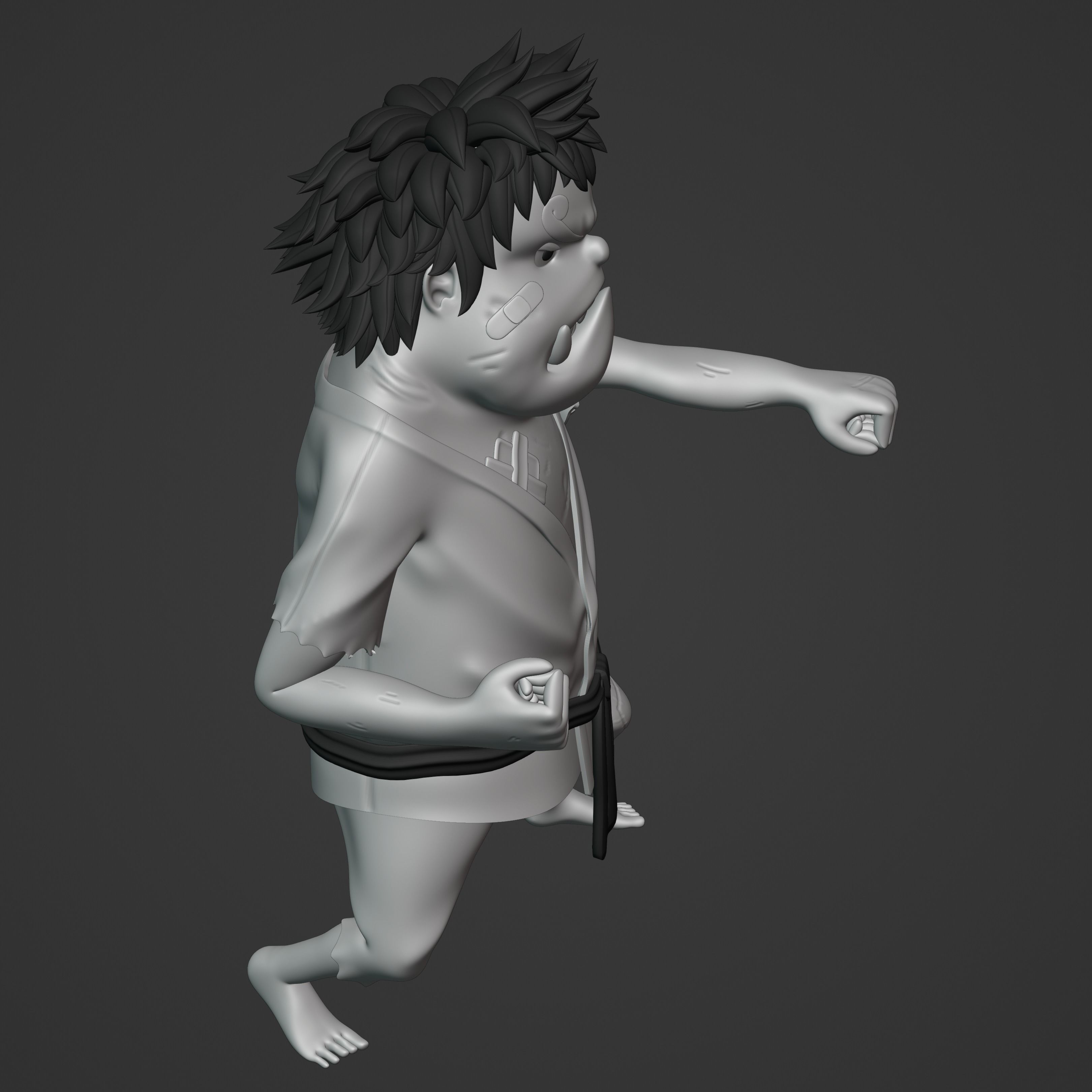 JIMBEI KID VERSION ONE PIECE Low-poly 3D model_20
