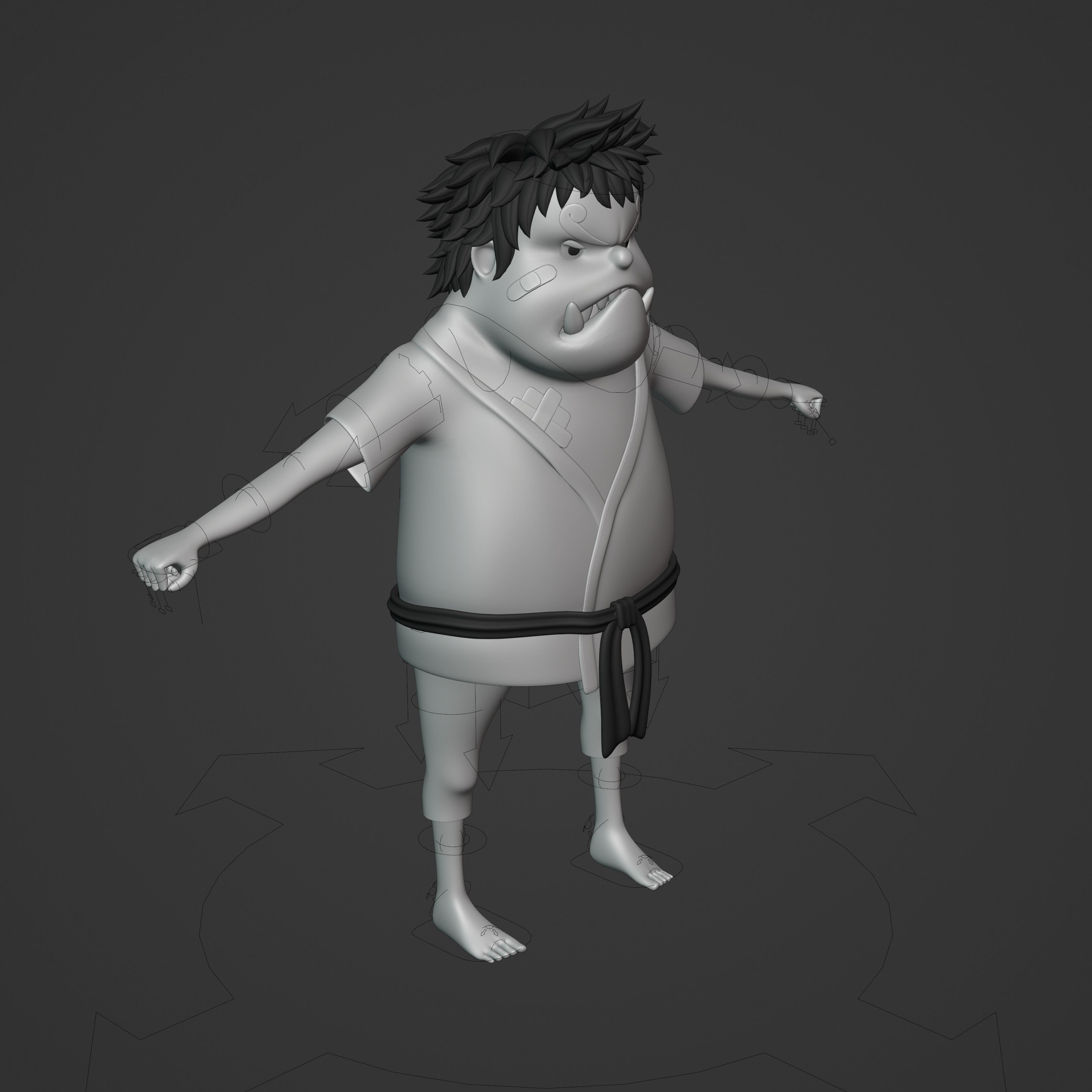 JIMBEI KID VERSION ONE PIECE Low-poly 3D model_56