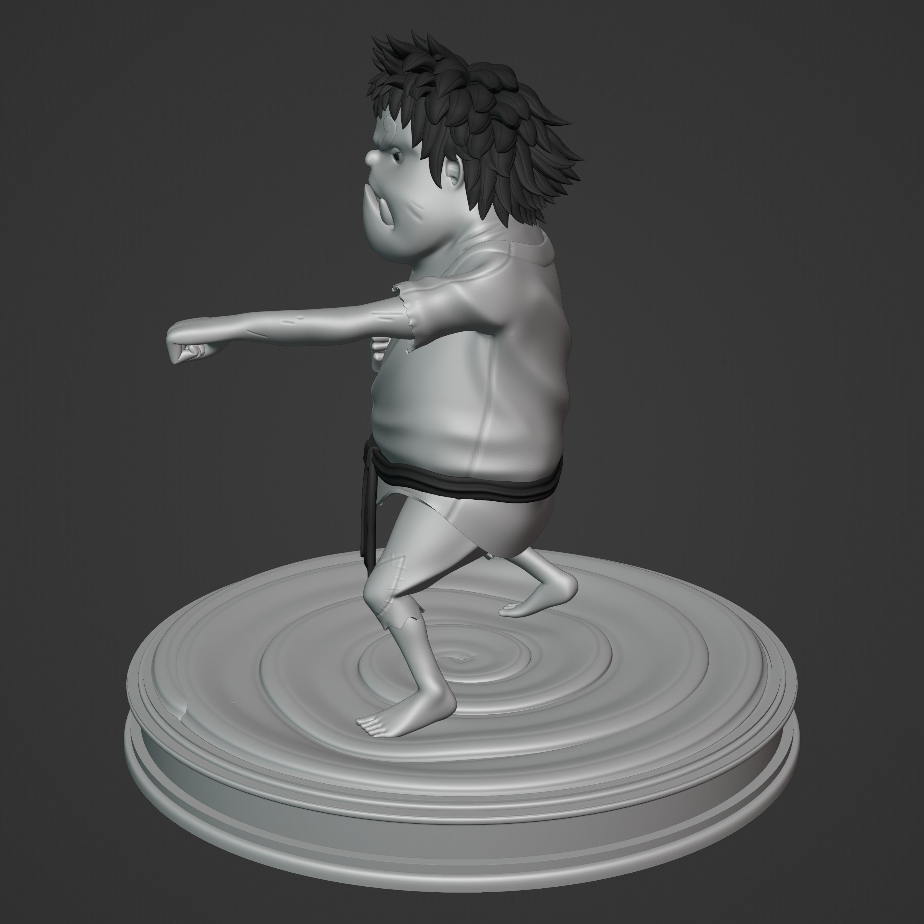 JIMBEI KID VERSION ONE PIECE Low-poly 3D model_3