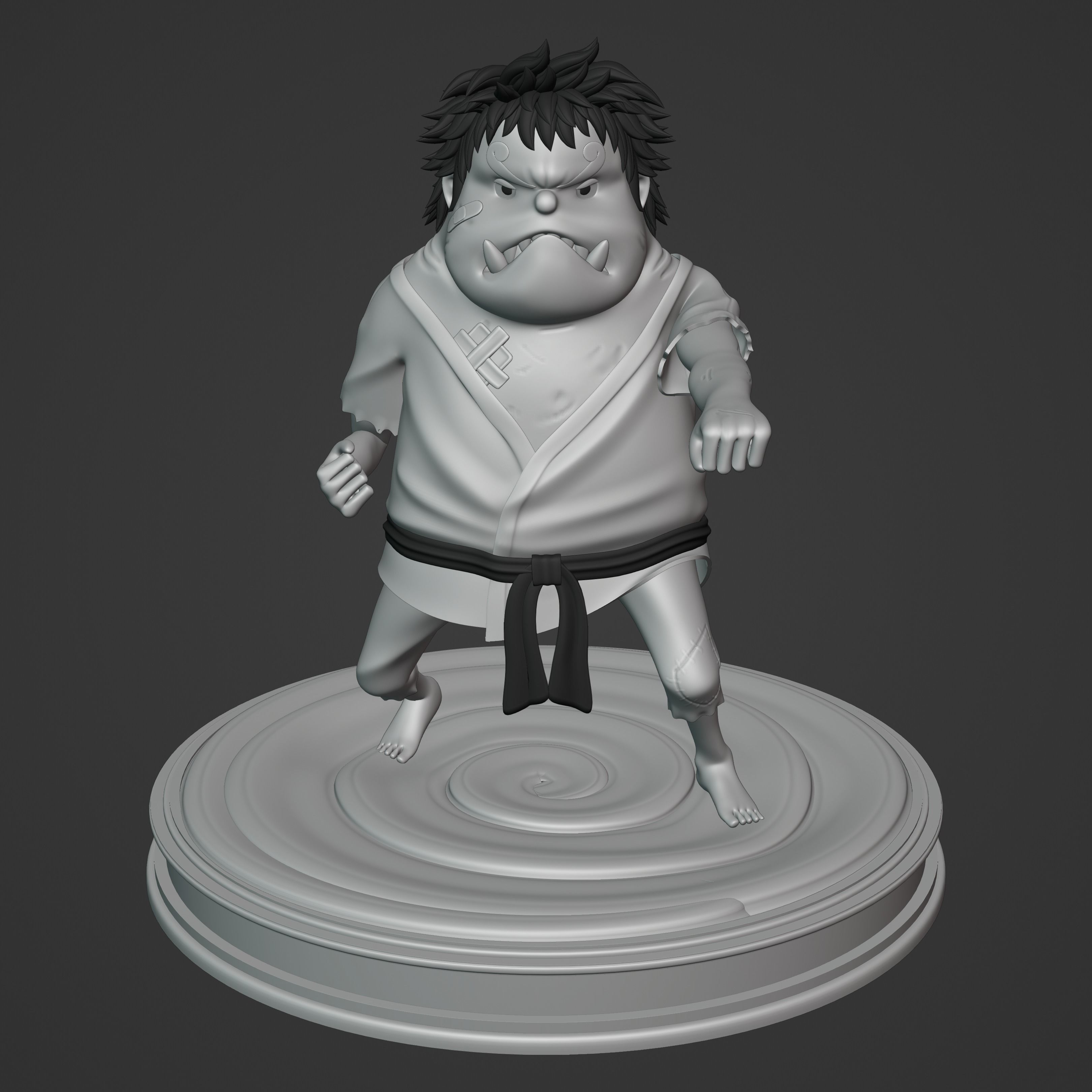 JIMBEI KID VERSION ONE PIECE Low-poly 3D model_1