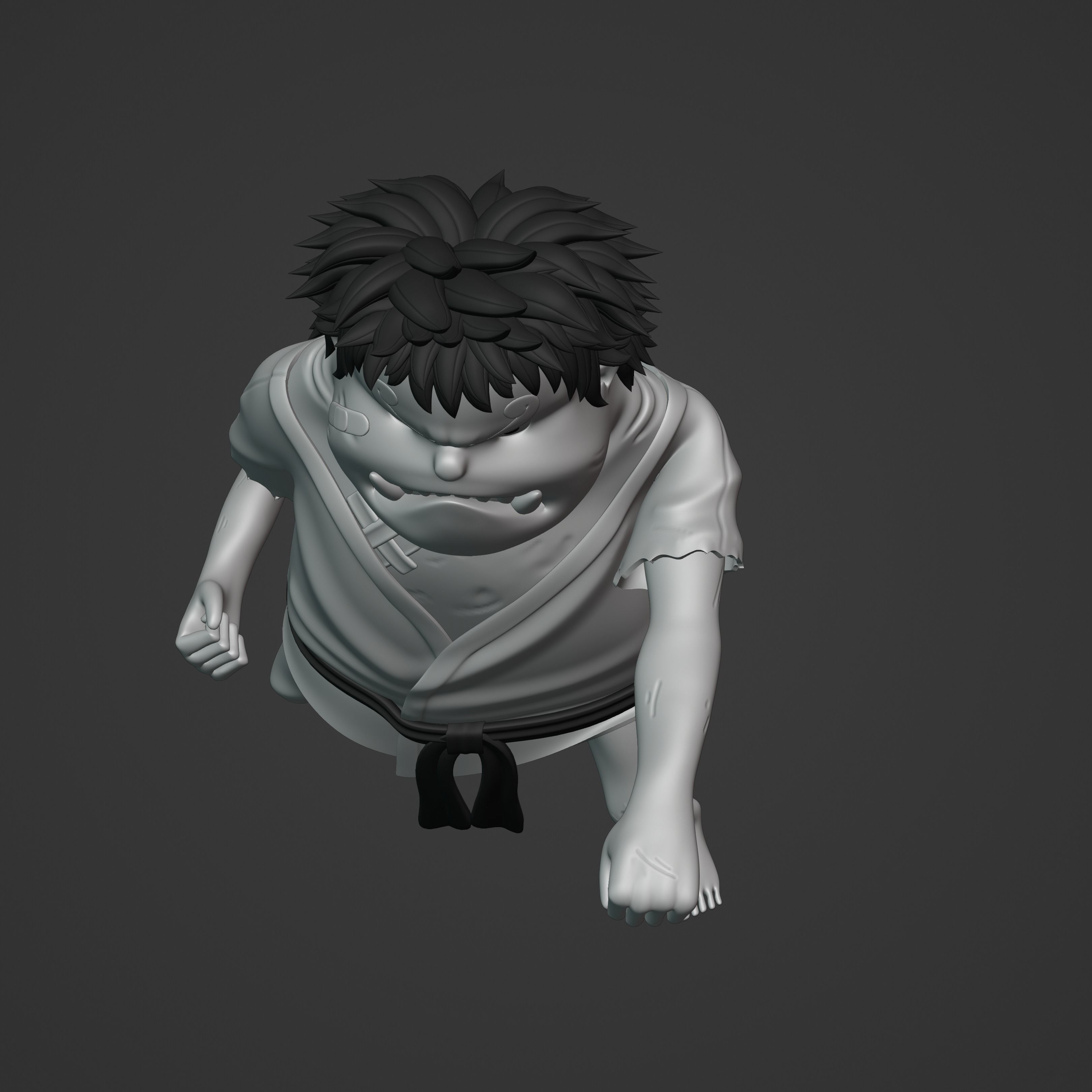 JIMBEI KID VERSION ONE PIECE Low-poly 3D model_16