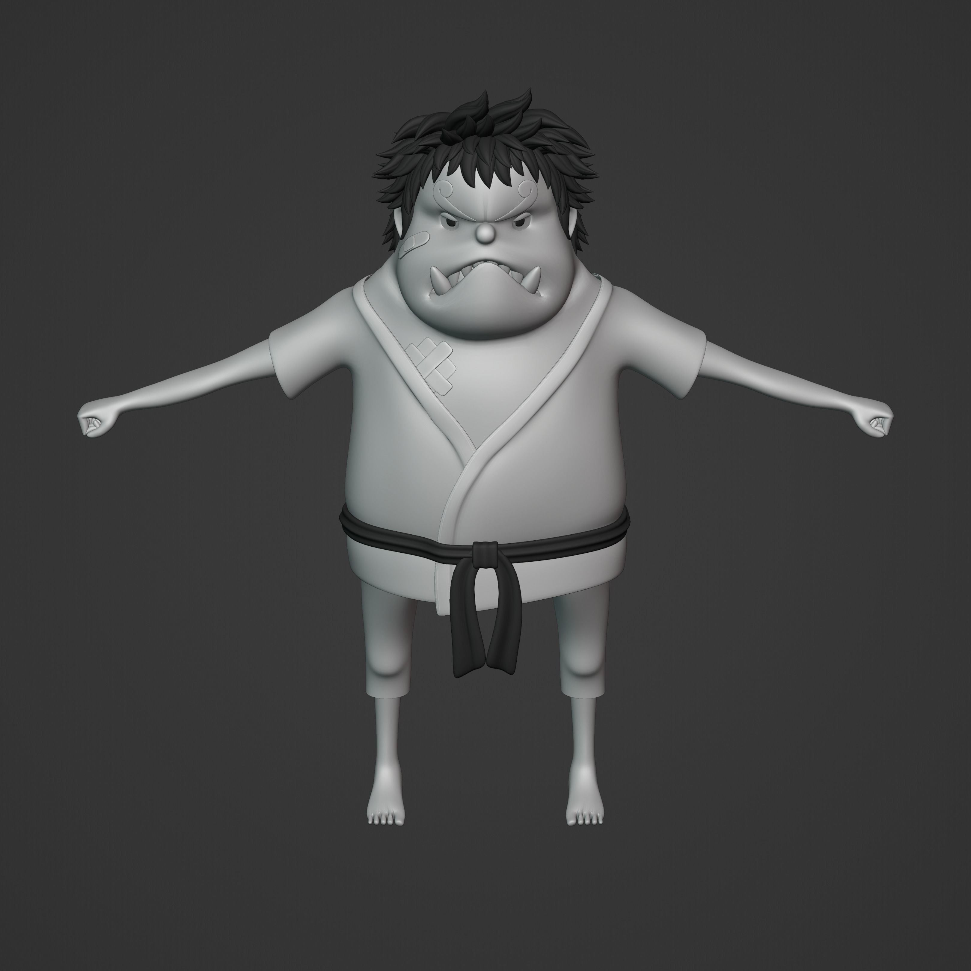 JIMBEI KID VERSION ONE PIECE Low-poly 3D model_25