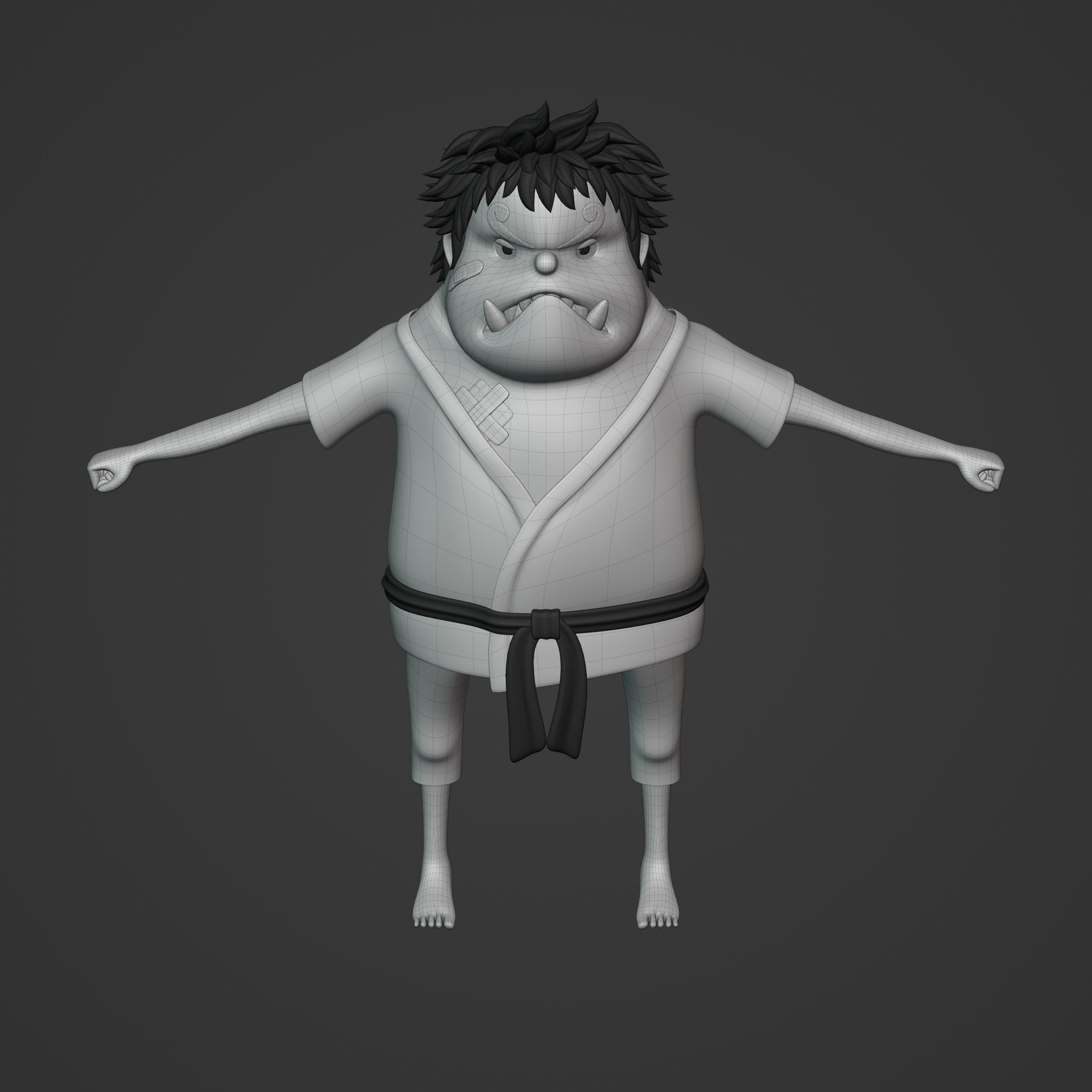 JIMBEI KID VERSION ONE PIECE Low-poly 3D model_33