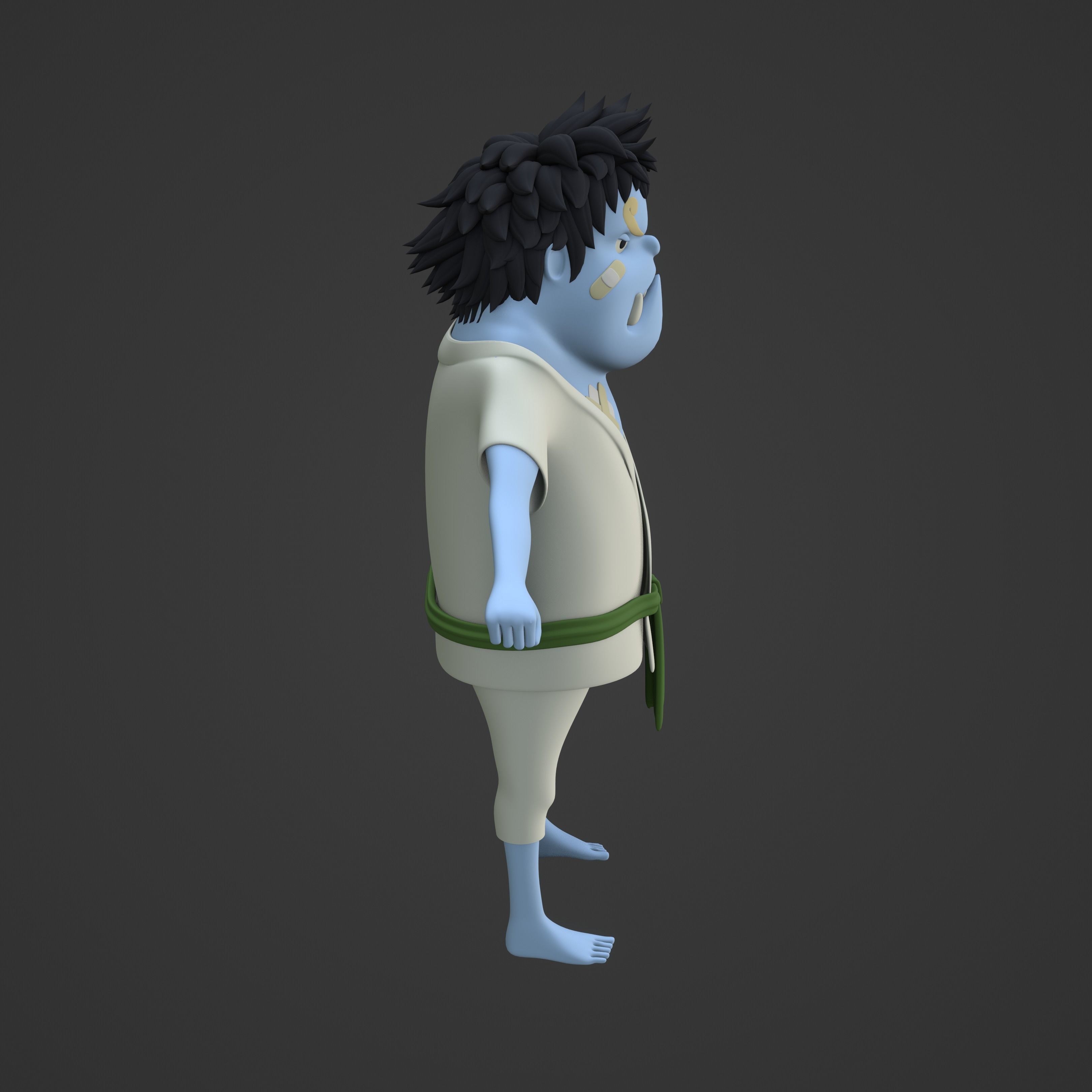 JIMBEI KID VERSION ONE PIECE Low-poly 3D model_47