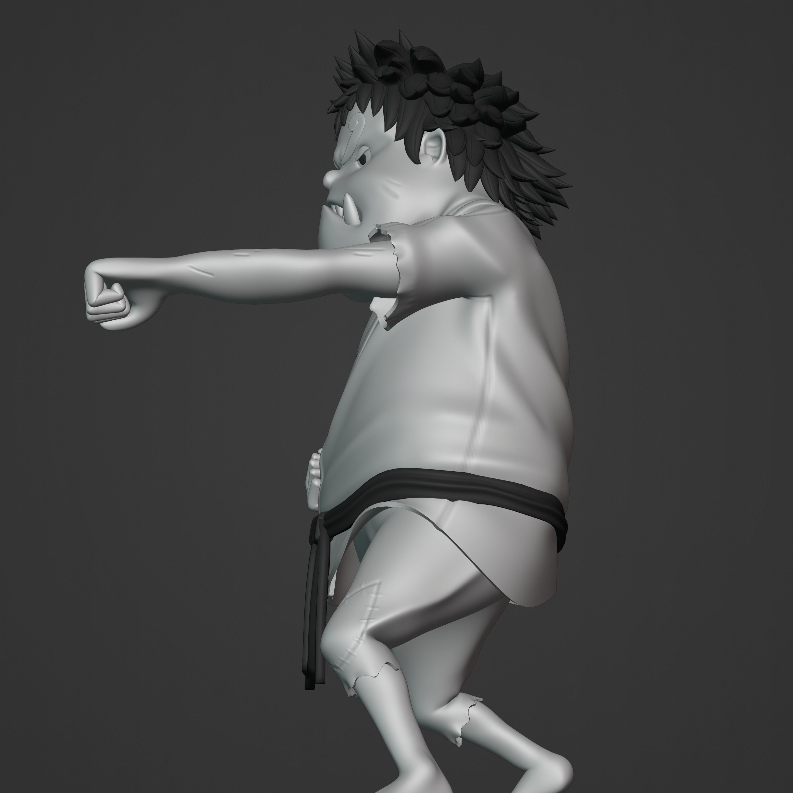 JIMBEI KID VERSION ONE PIECE Low-poly 3D model_14