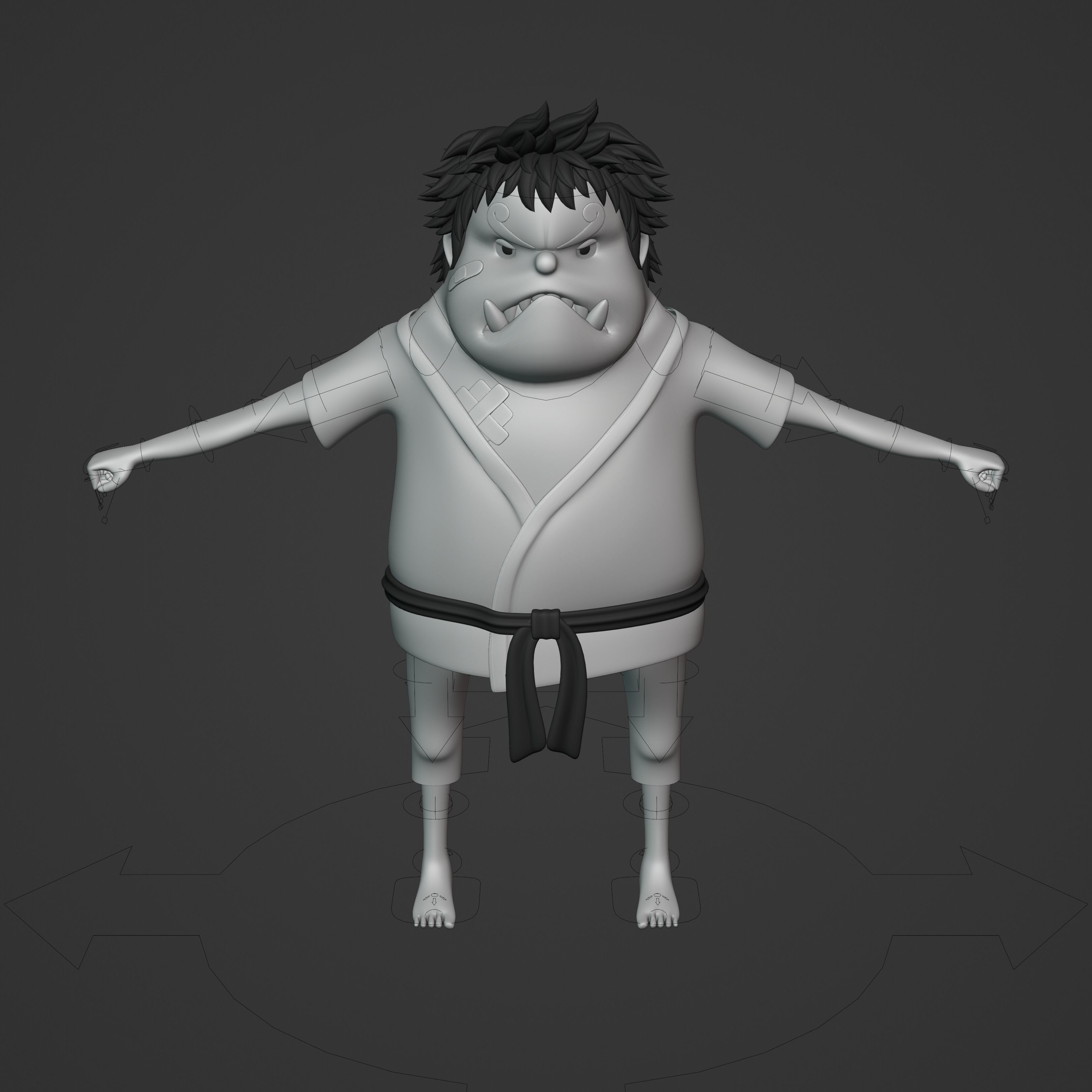JIMBEI KID VERSION ONE PIECE Low-poly 3D model_49