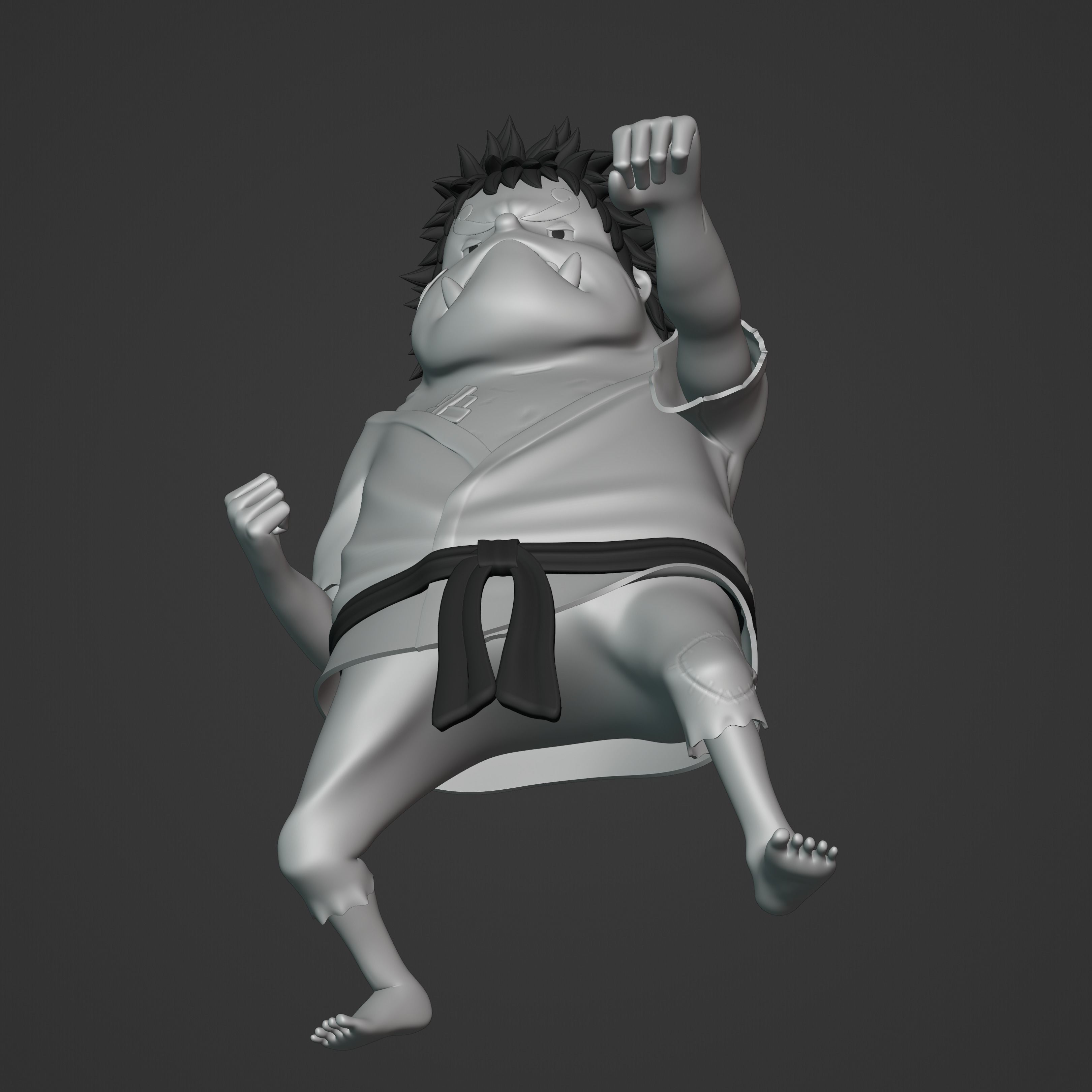 JIMBEI KID VERSION ONE PIECE Low-poly 3D model_24