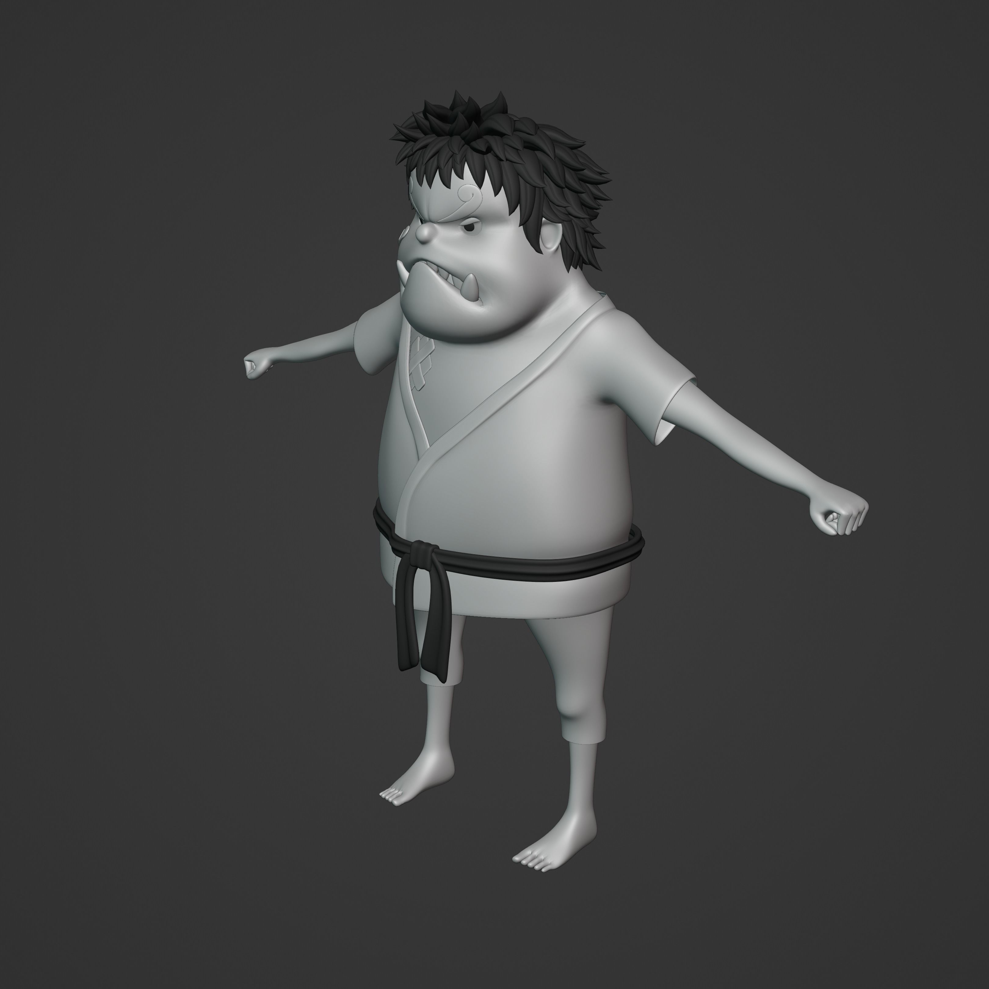 JIMBEI KID VERSION ONE PIECE Low-poly 3D model_26