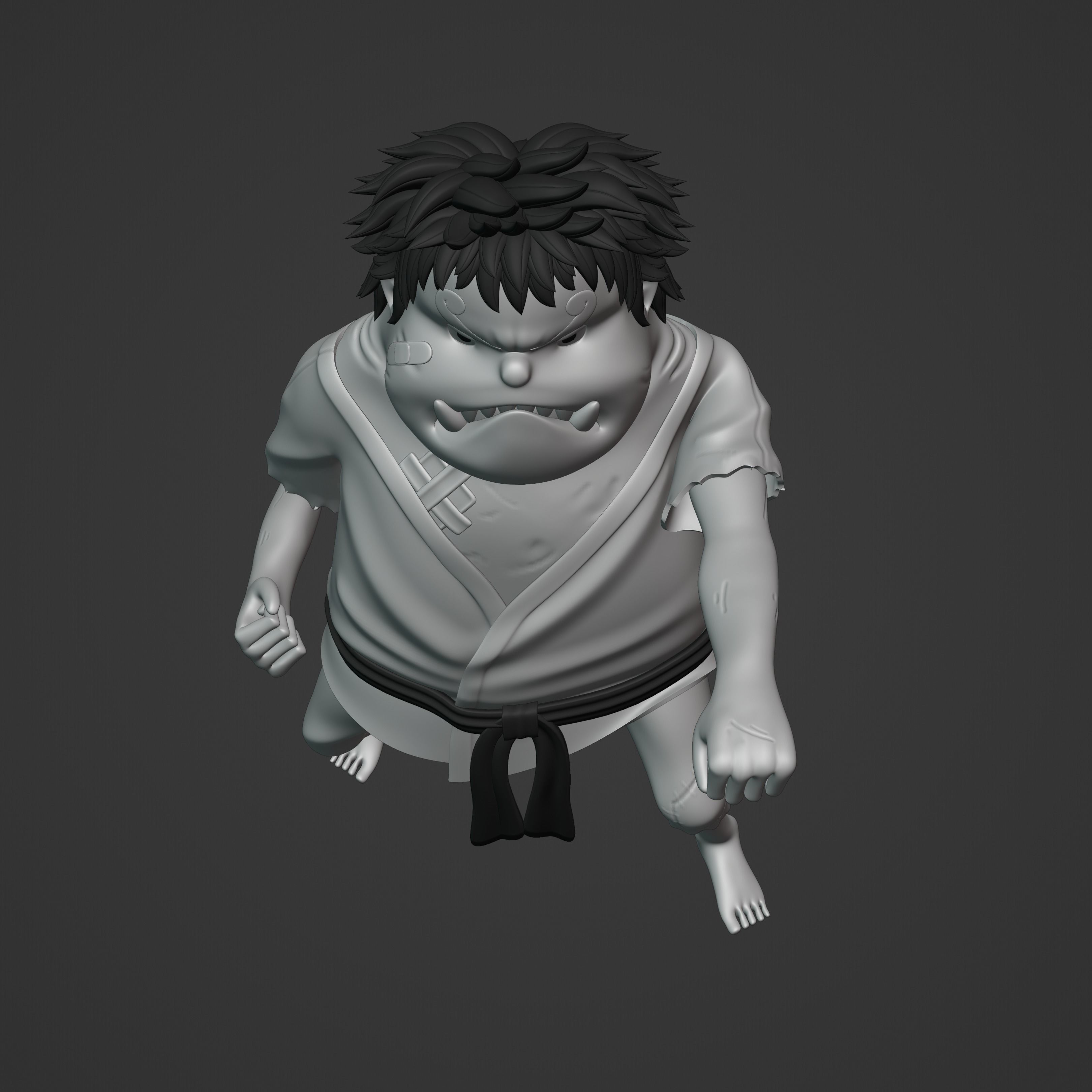 JIMBEI KID VERSION ONE PIECE Low-poly 3D model_19